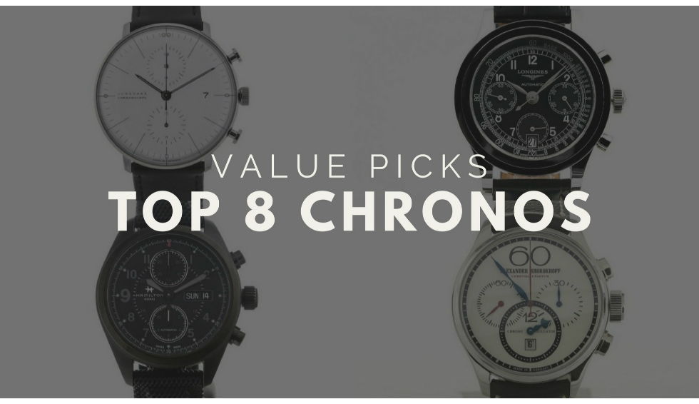 Top 8 Chronographs for less than 2000 EUR