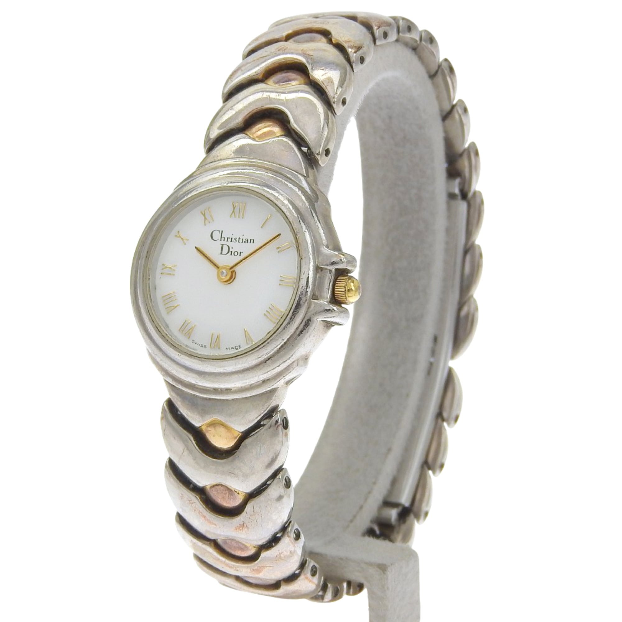Christian Dior Watch Stainless Steel Quartz Analog White Dial Women's