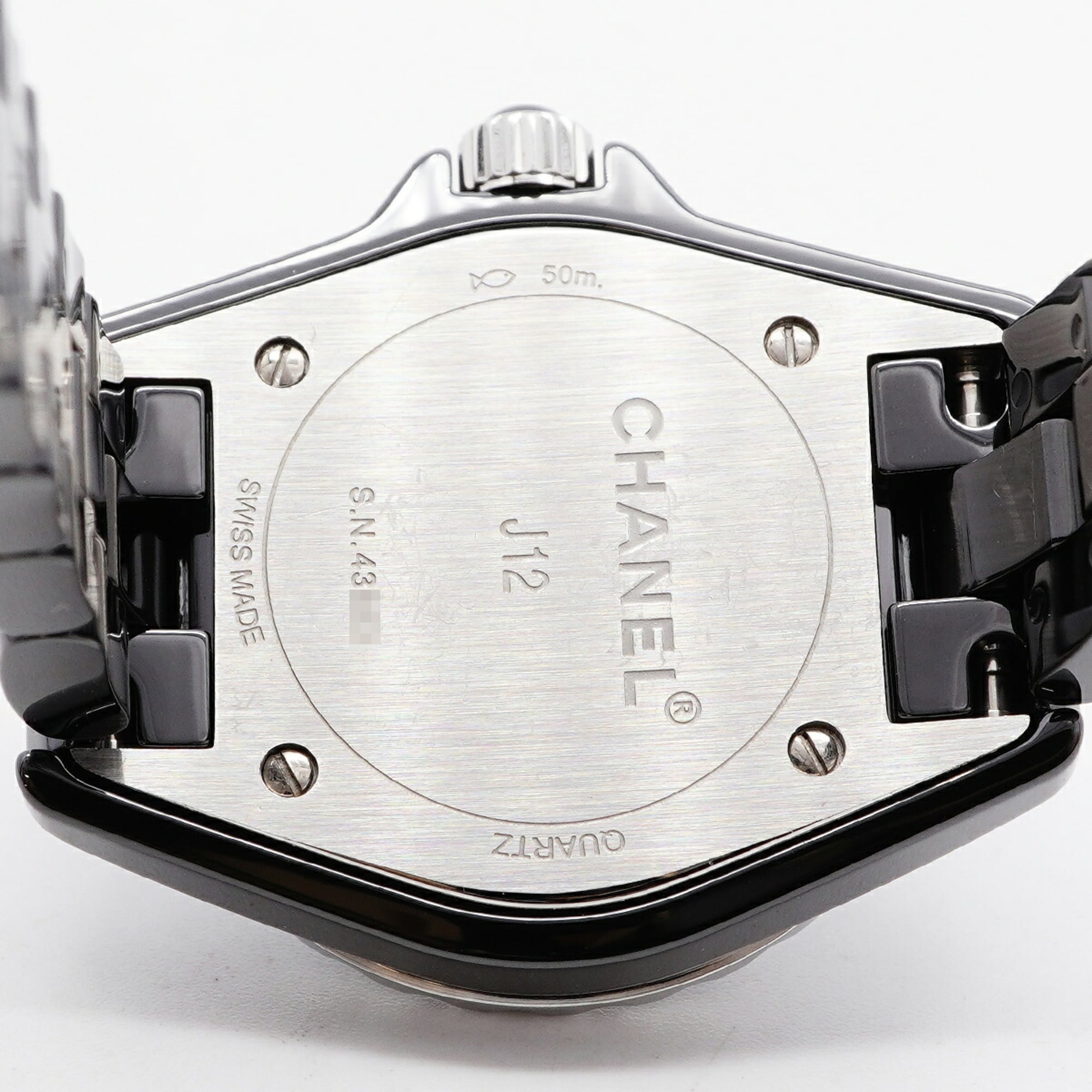 Chanel J12 Diamond H2569 Black Dial 28mm Watch