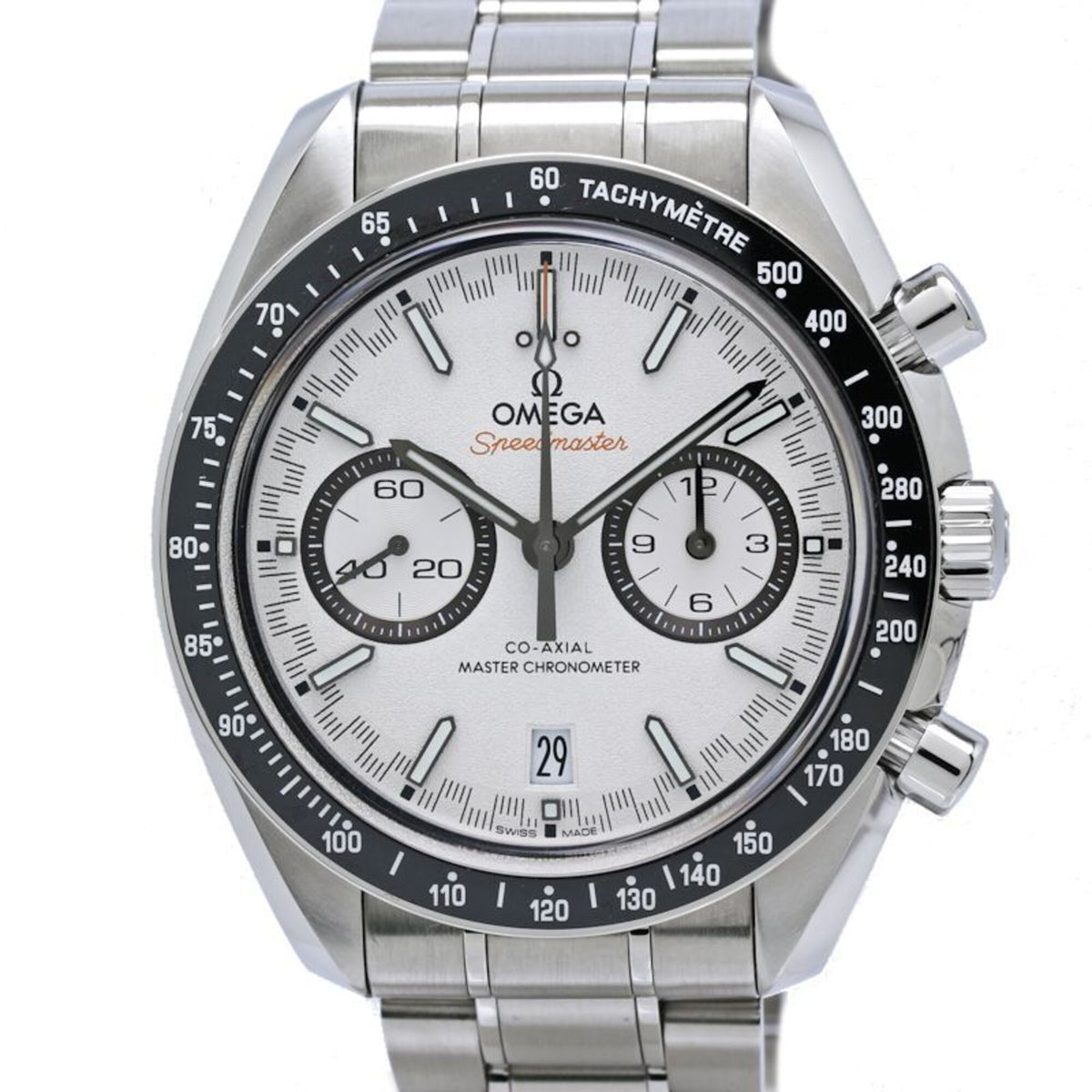 Omega Speedmaster Racing Co-Axial Chronograph 329.30.44.51.04.001 White Dial 44mm Watch