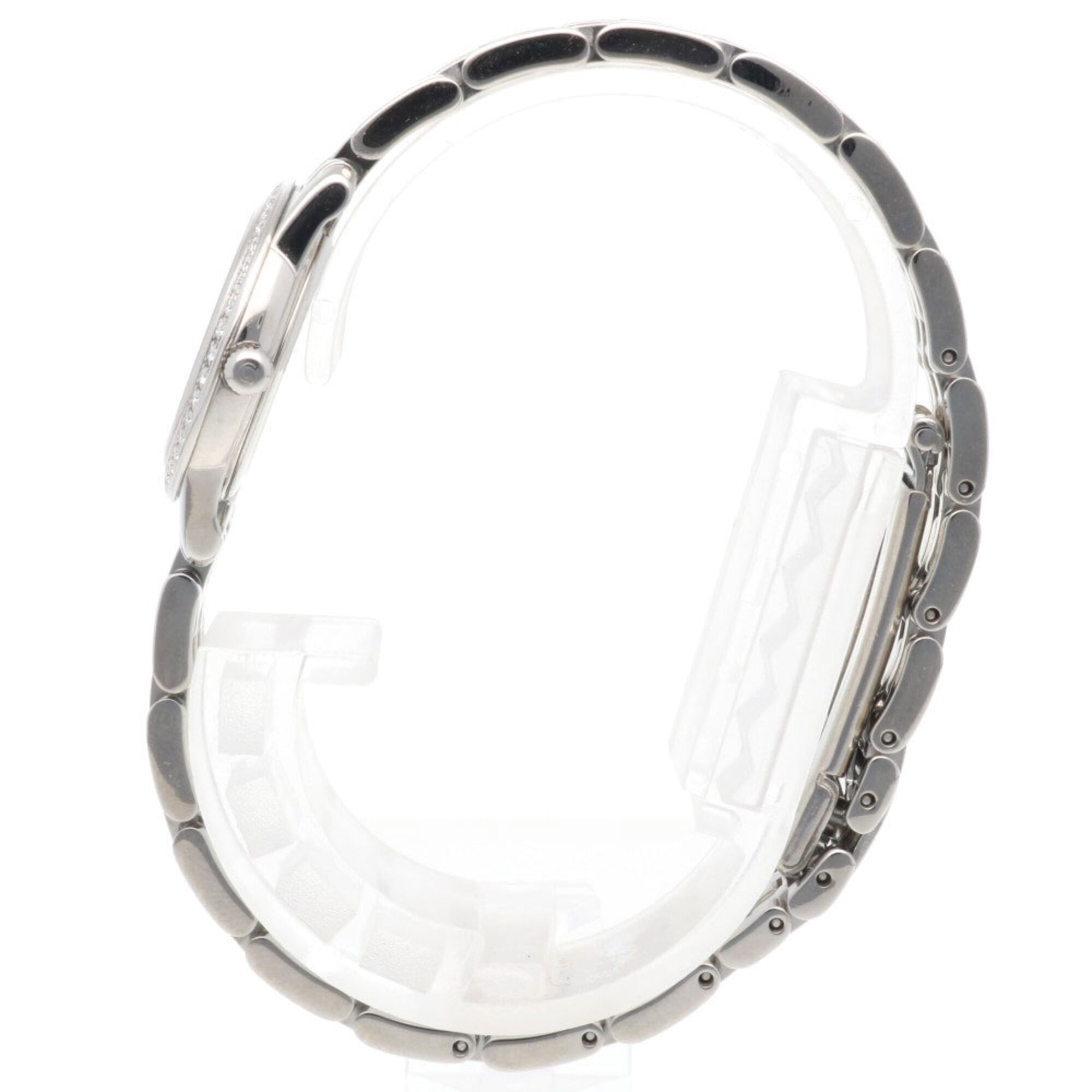 Omega De Ville watch, stainless steel quartz, polished, 59518XXX, ladies', OMEGA, white mother-of-pearl bezel, diamond.