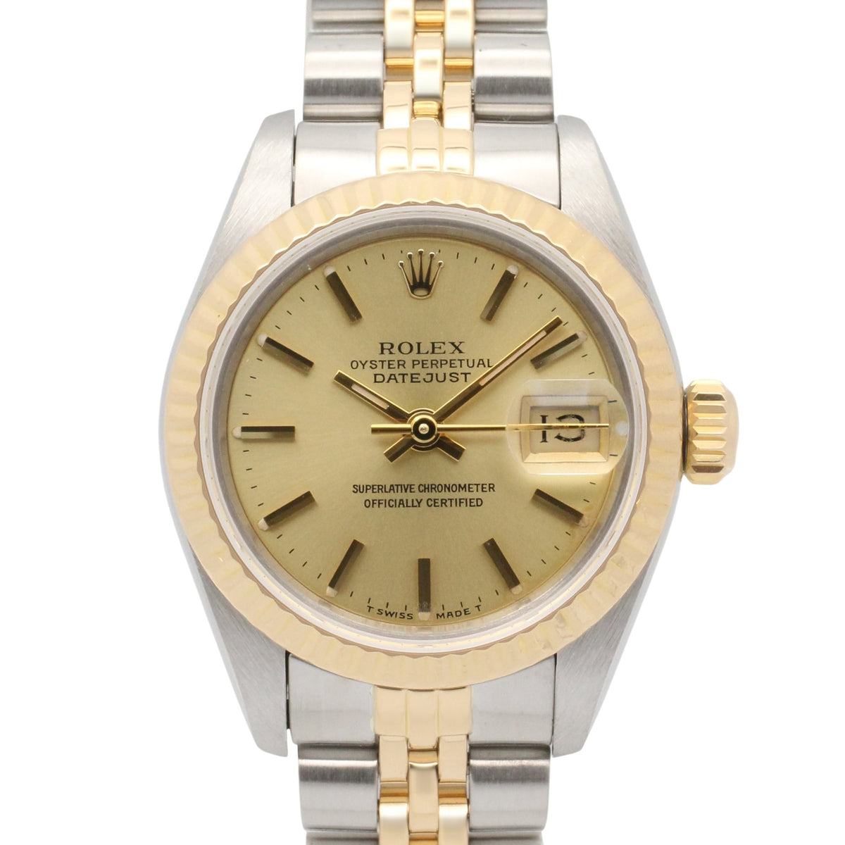 Rolex Datejust Serie 91, Modell 69173 Champagner, goldenes Zifferblatt, 26 mm Uhr