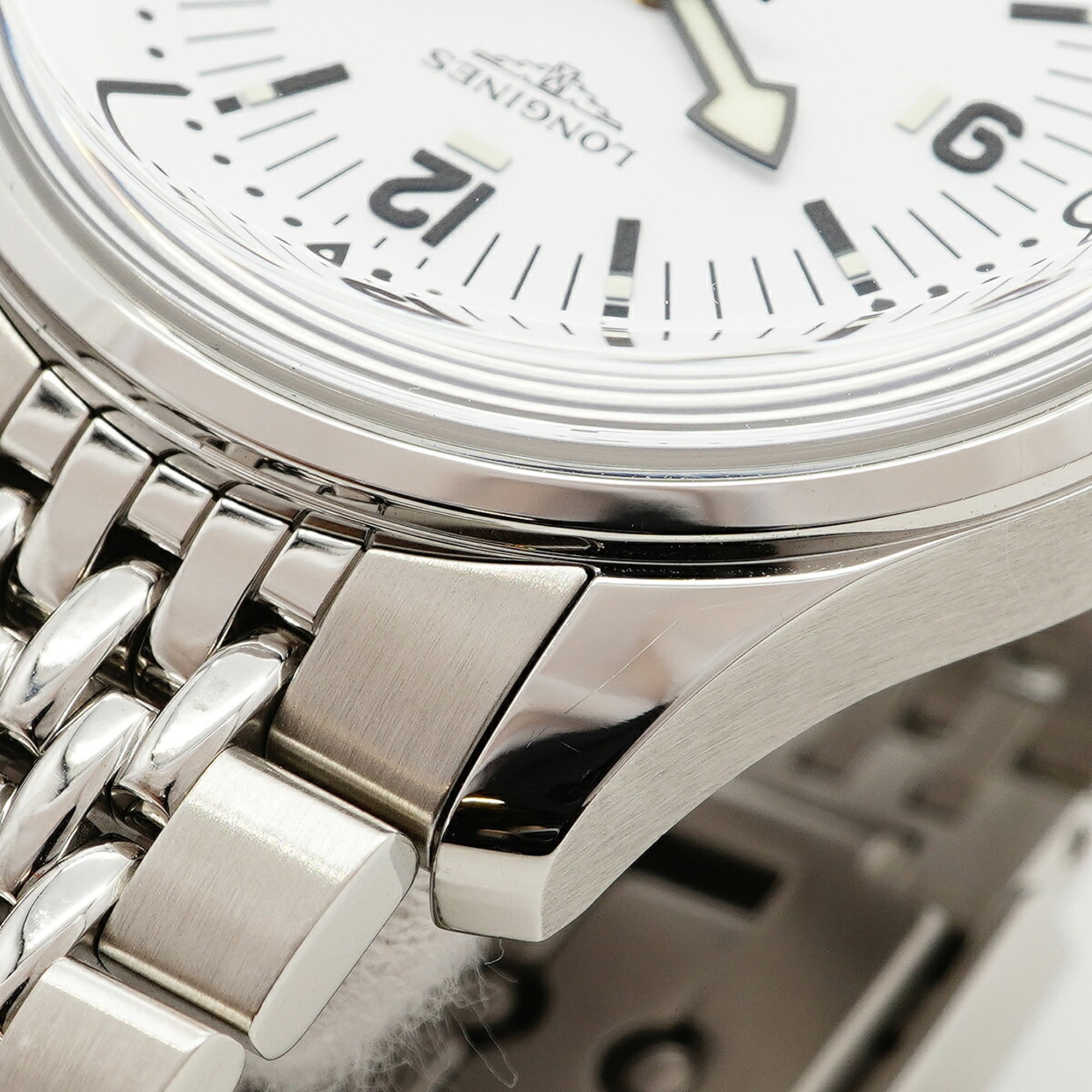 Longines Legend diver L3.764.4 White Dial 39mm Watch