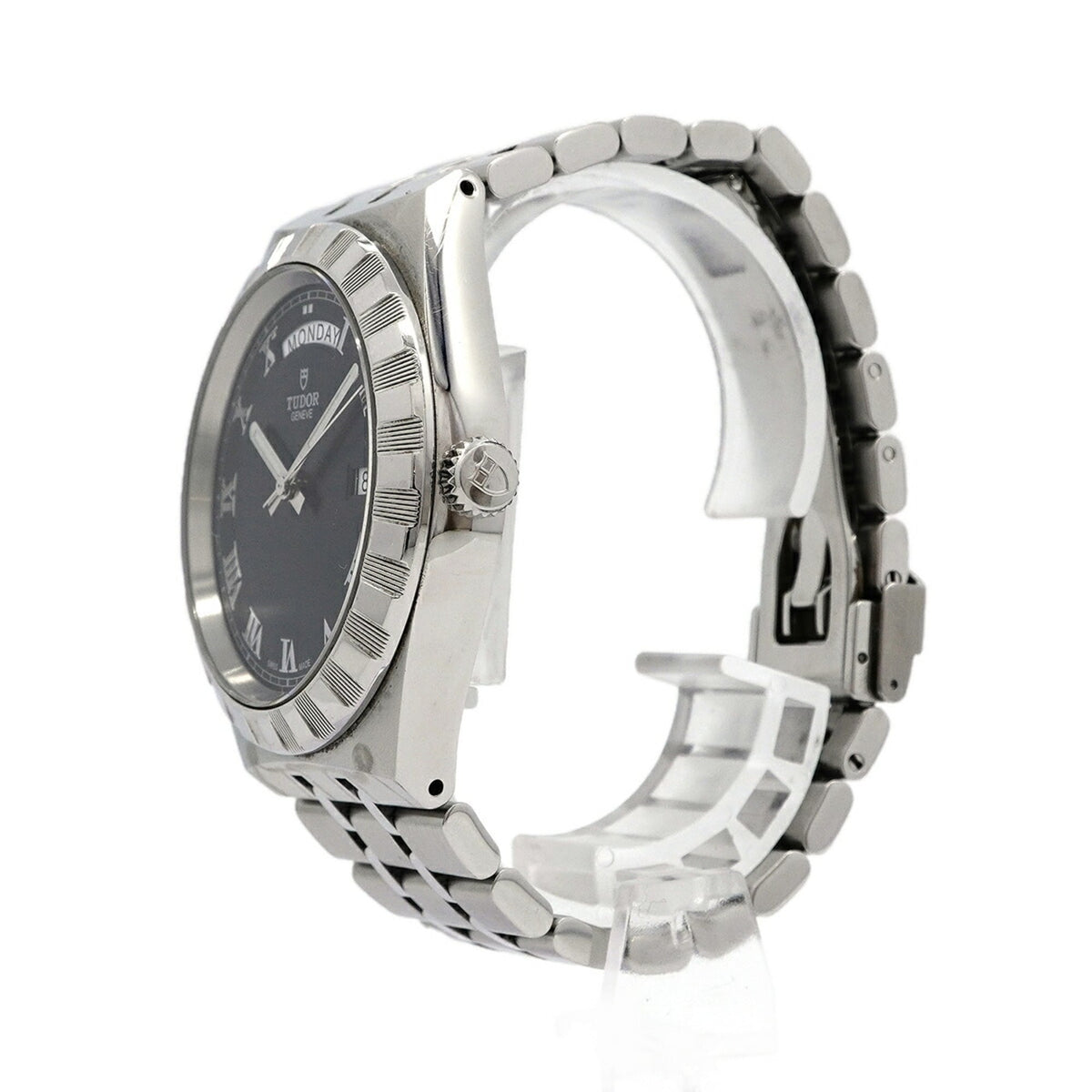 Tudor Royal Day-Date 28600 Black Dial 41mm Watch