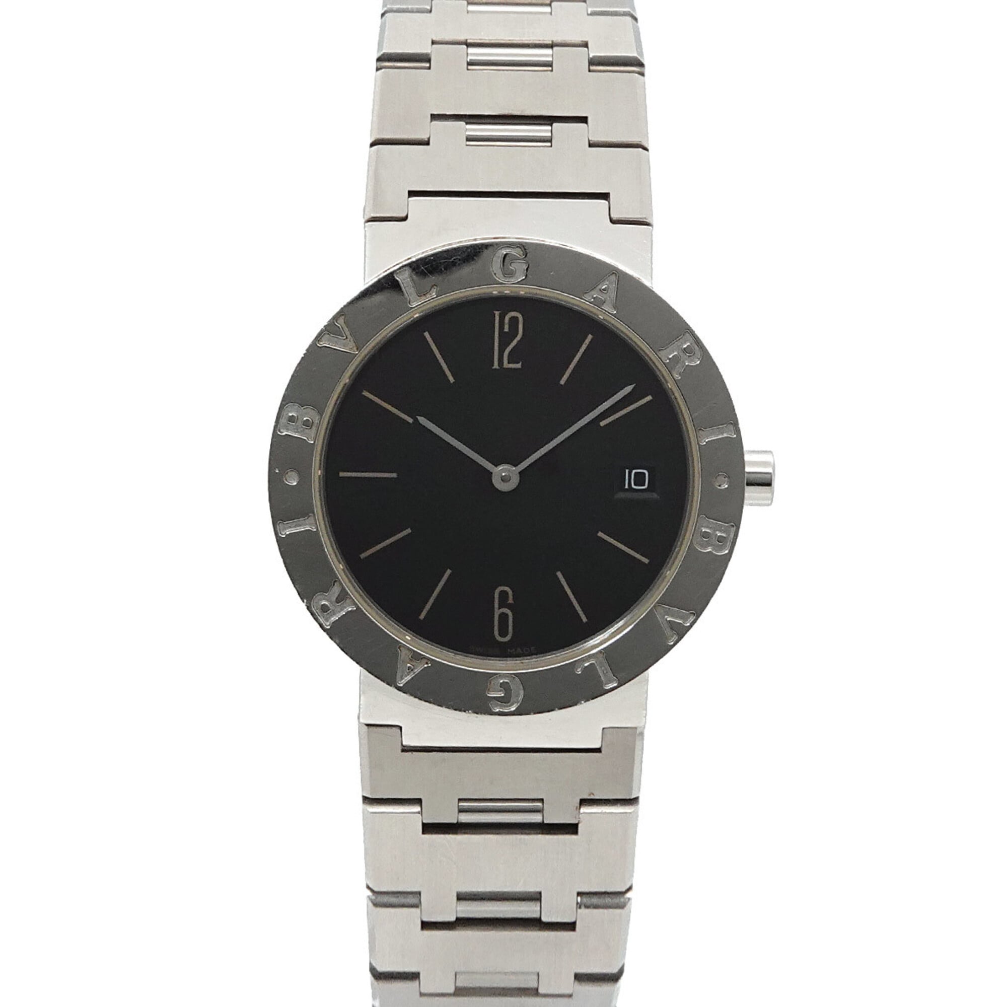 BVLGARI BB33SS Boys' Watch Date Black Quartz