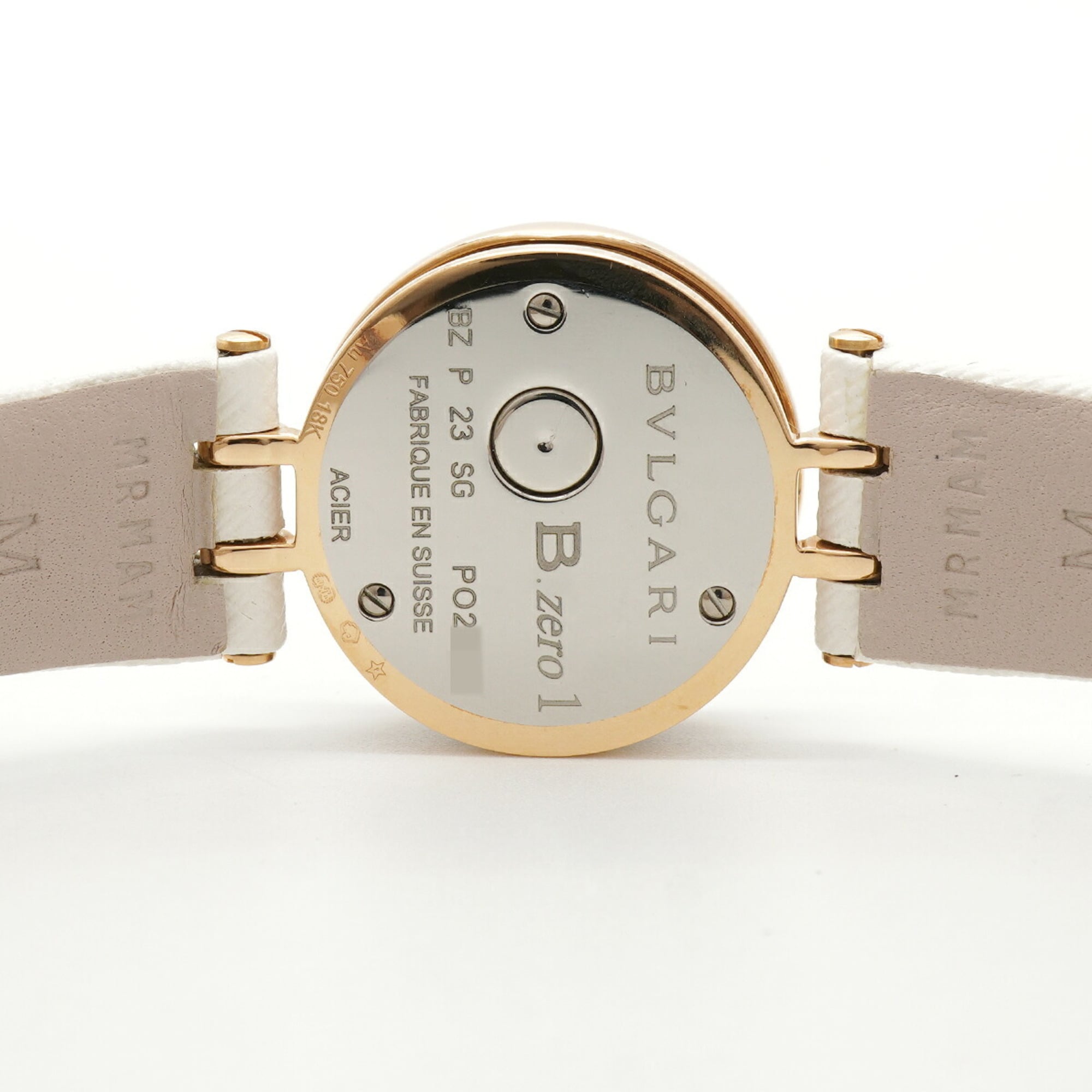 Montre Bvlgari Bulgari B-zero1 à 12 diamants BZP23SG Blanc Cadran 23 mm