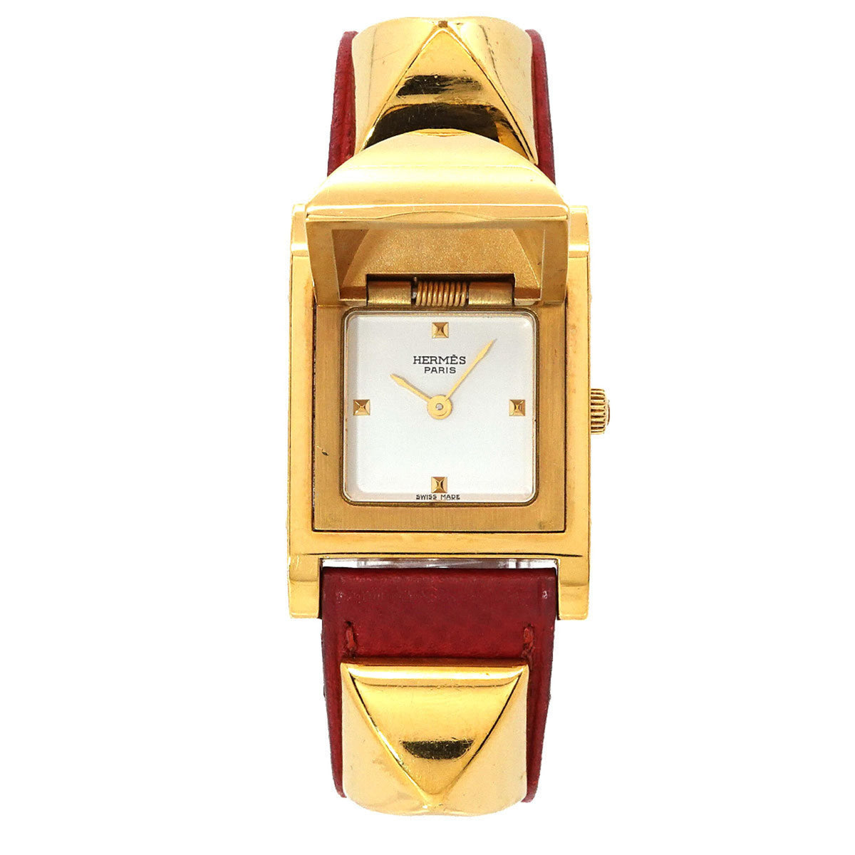 Hermes Medor GZl1ldxb White Dial 23mm Watch