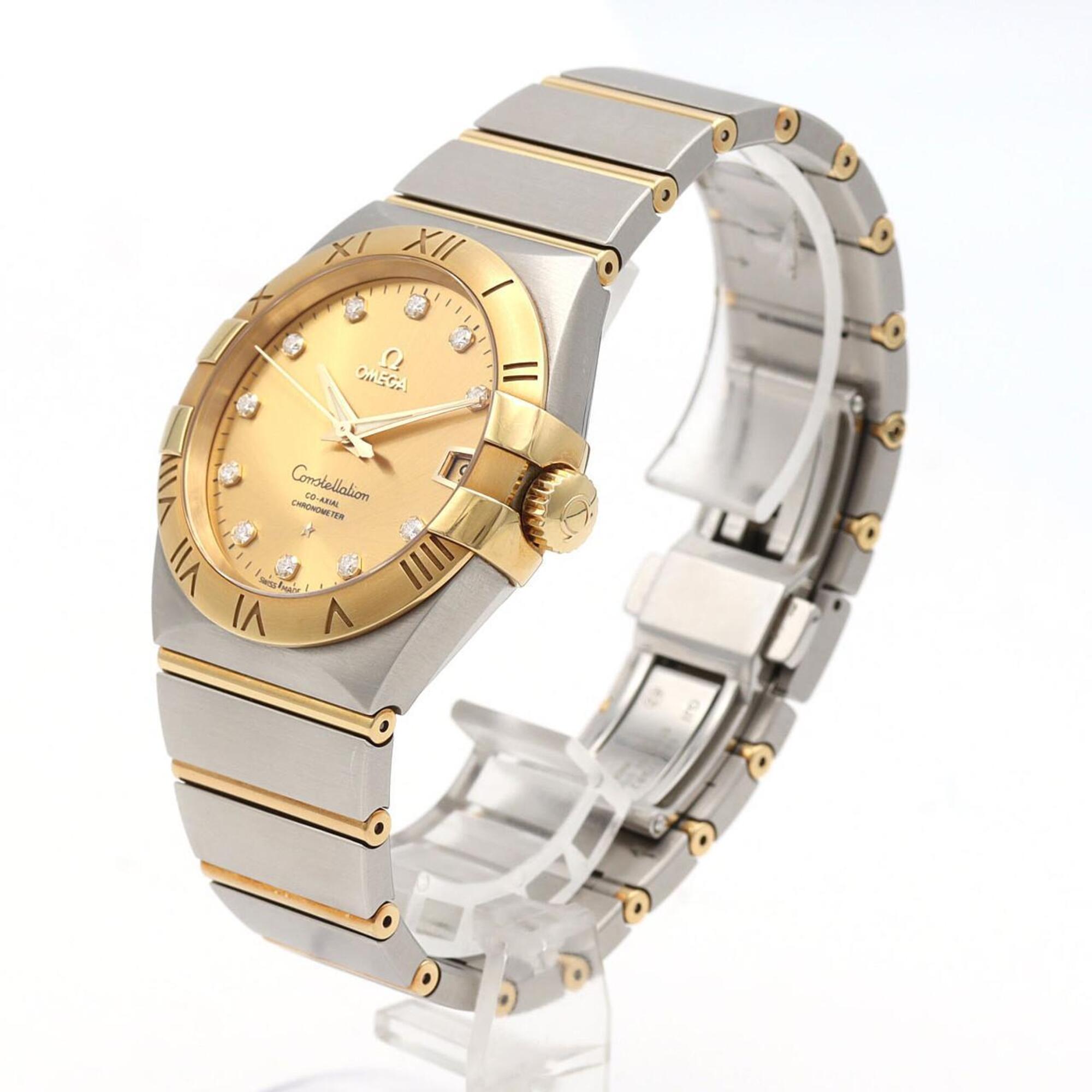 Omega Constellation 123.20.38.21.58.001 Gold Dial 38mm Watch