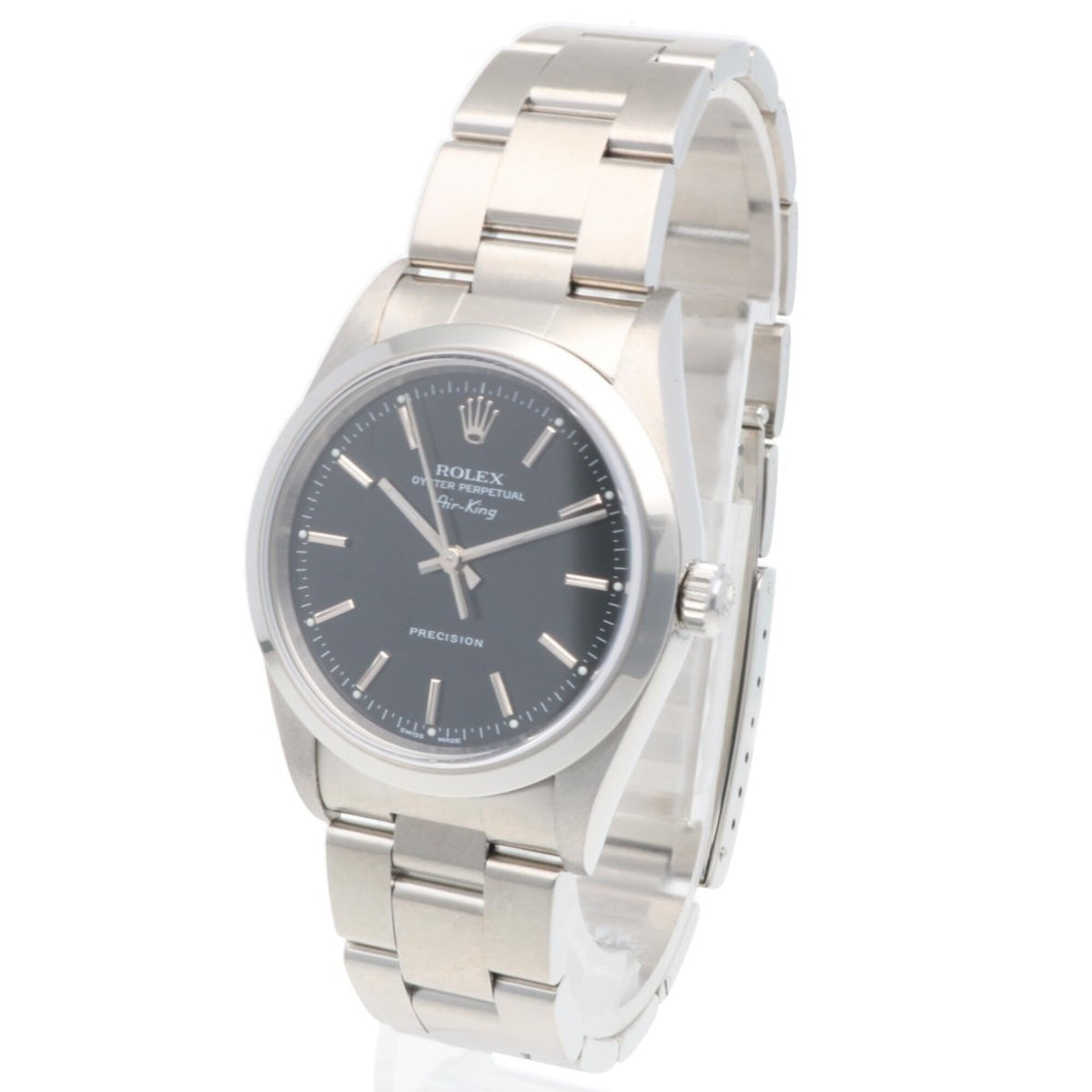 Rolex Air-King Oyster Perpetual 14000 Black Dial 34mm Watch