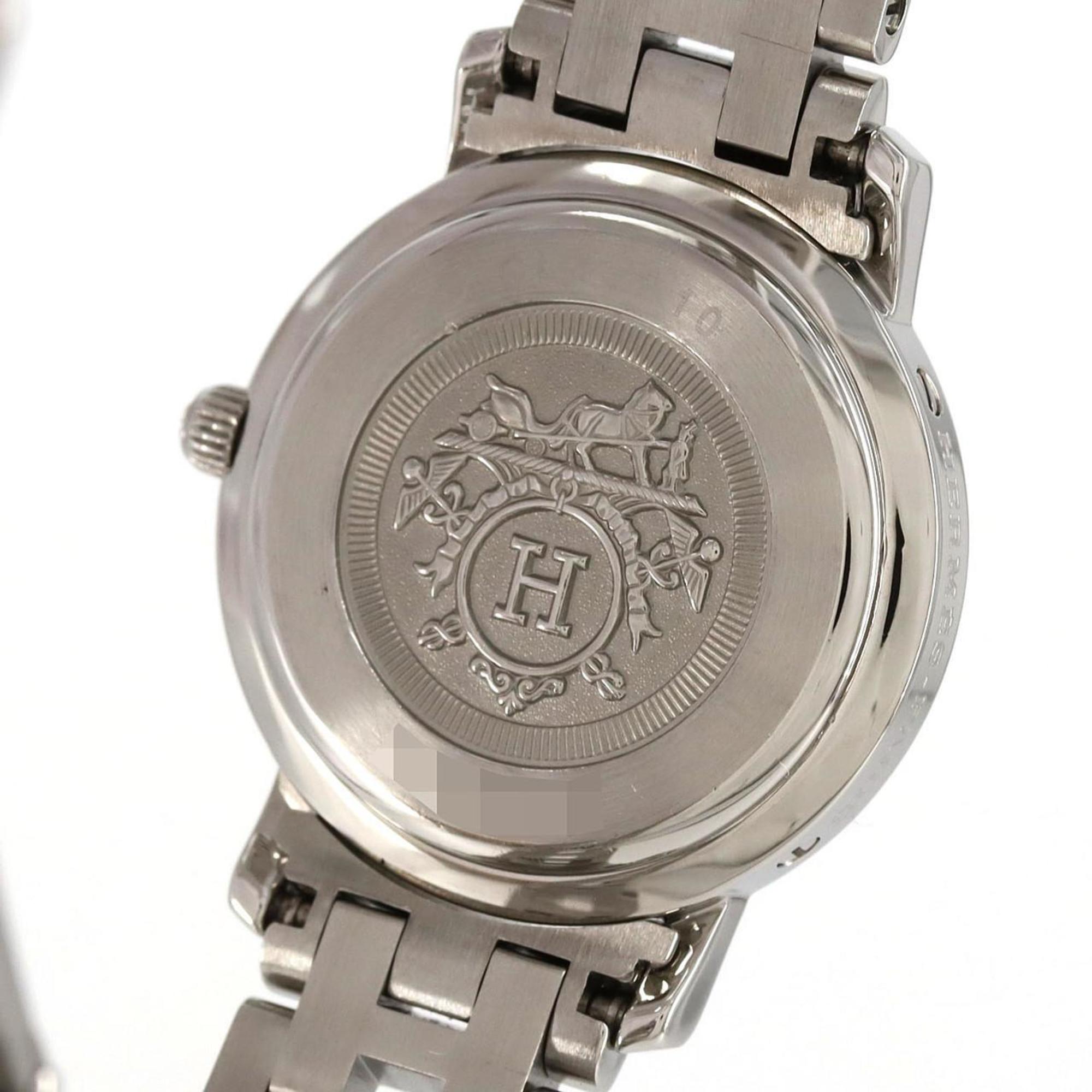 Hermès Clipper CL4.210 roestvrijstalen quartzhorloge
