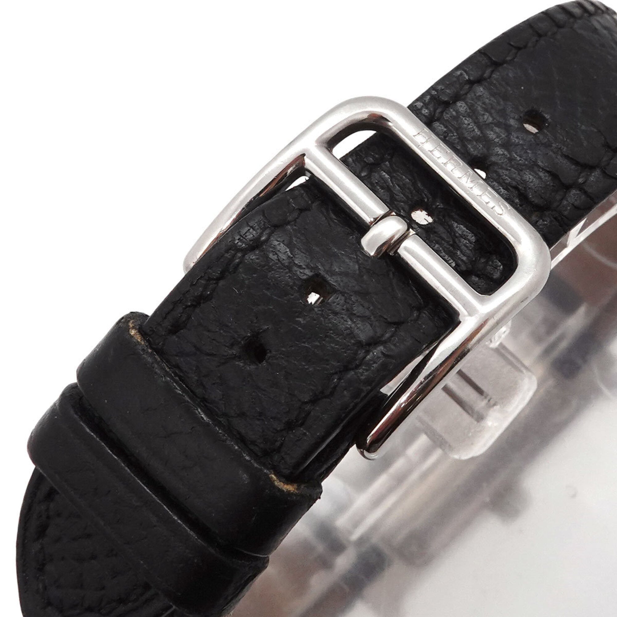 Hermes H- HH1 210 Wo Silver Black Quartz H