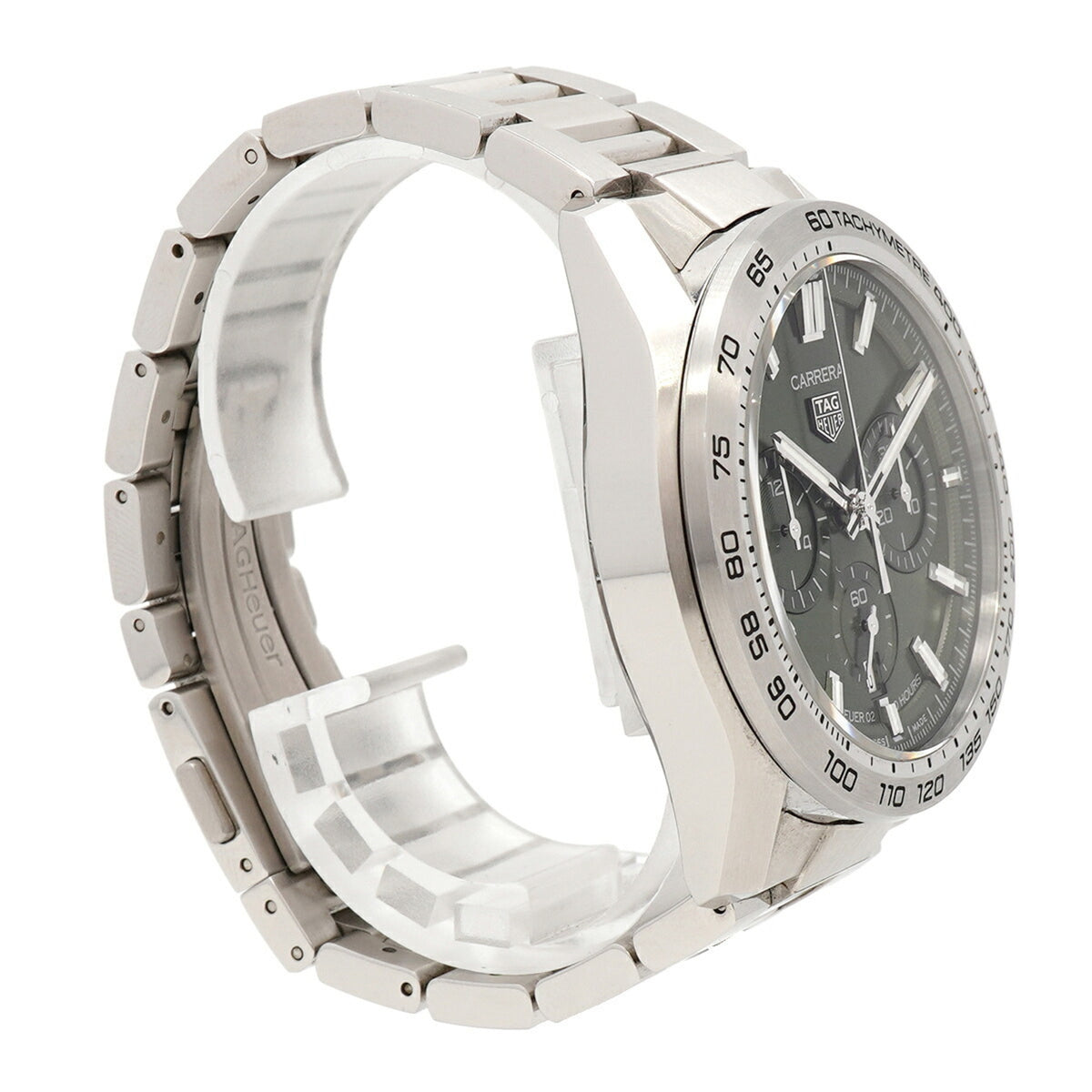 TAG Heuer Carrera Calibre 02 Sport CBN2A10 Green Dial 44mm Watch