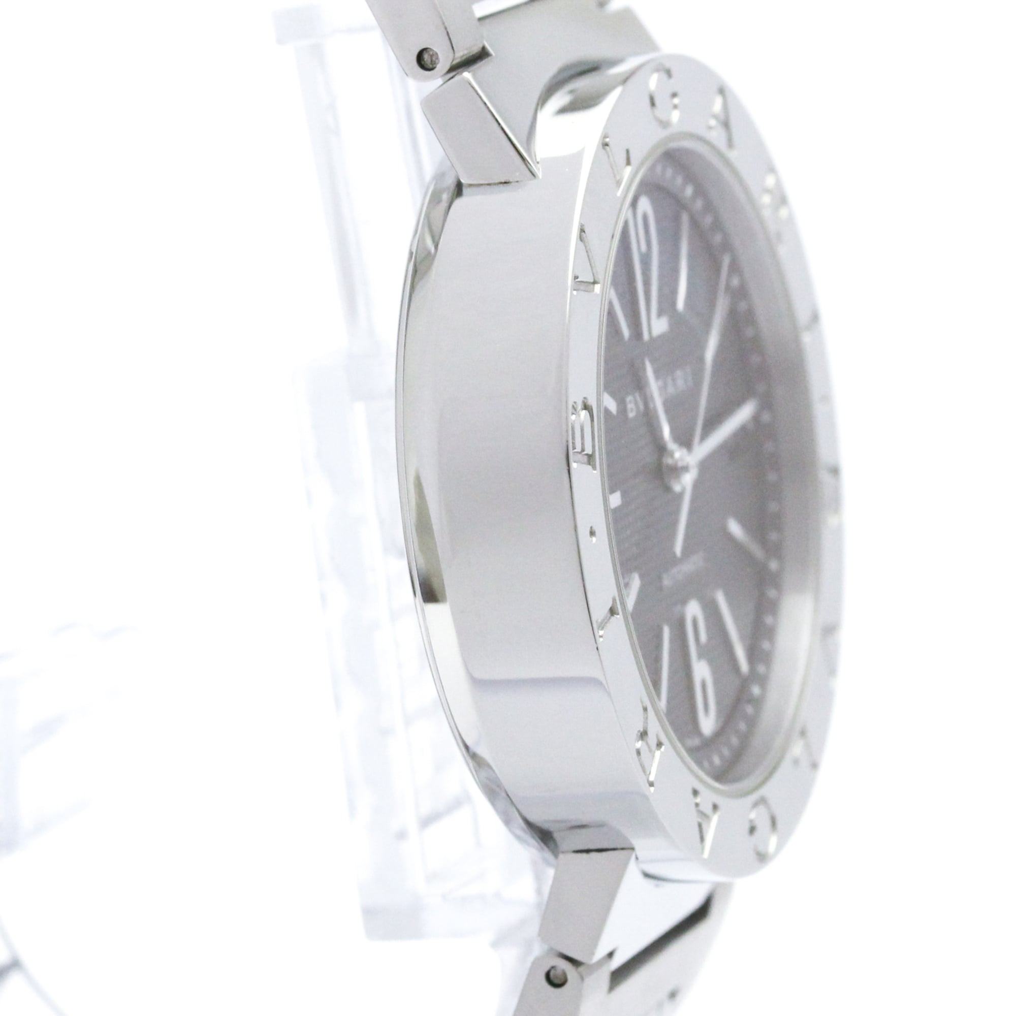 Bulgari Bvlgari Bvlgari BB38SS AUTO Black Dial 38mm Watch