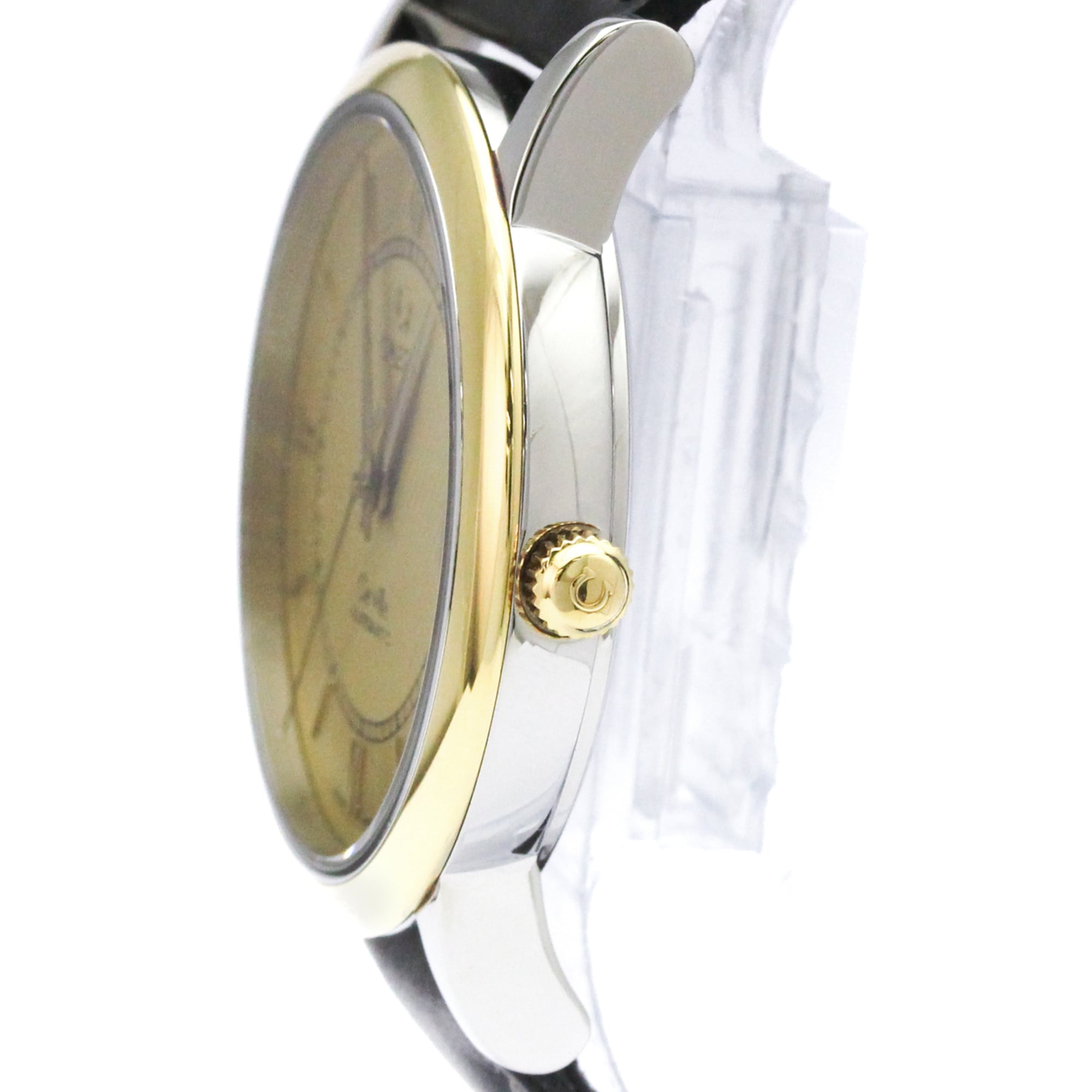 Omega De Ville 7704.11.01 Gold Dial Stainless steel, yellow gold 35mm Watch