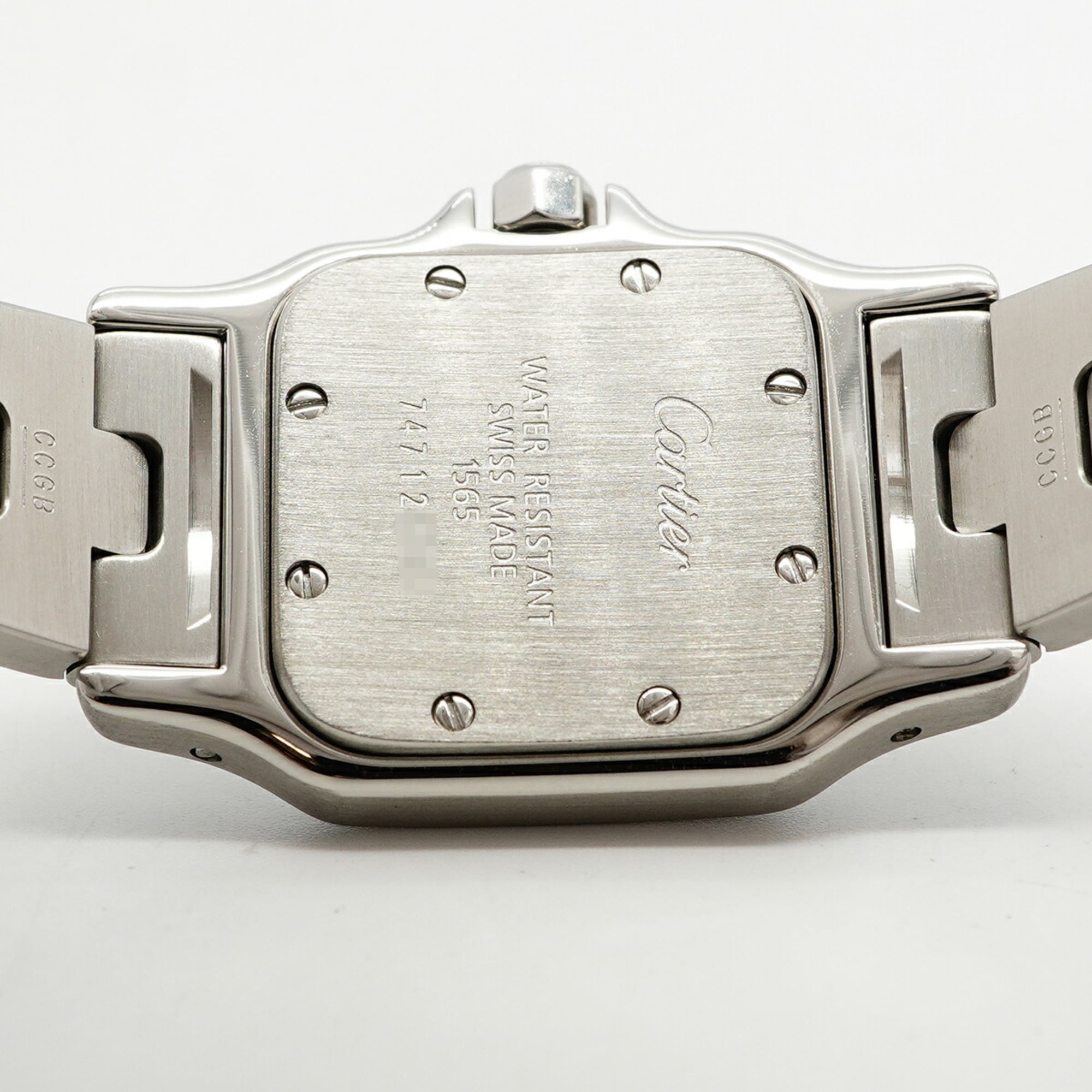 Cartier Santos Galbee SM W20056D6 Damenuhr mit Weiß Zifferblatt