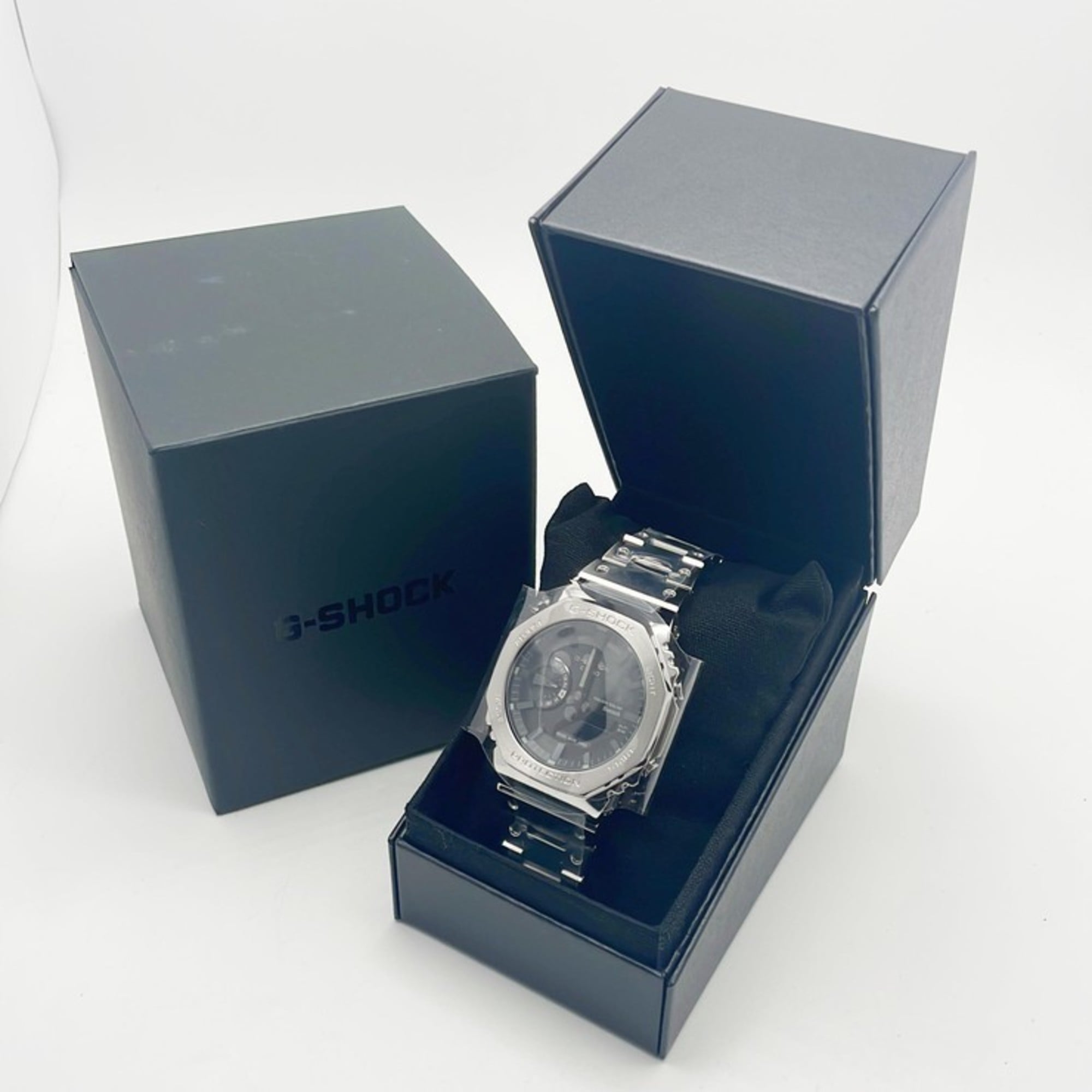 CASIO G-SHOCK FULL METAL 2100-serie GMB2100D1AJF herenhorloge, zwart/zilver