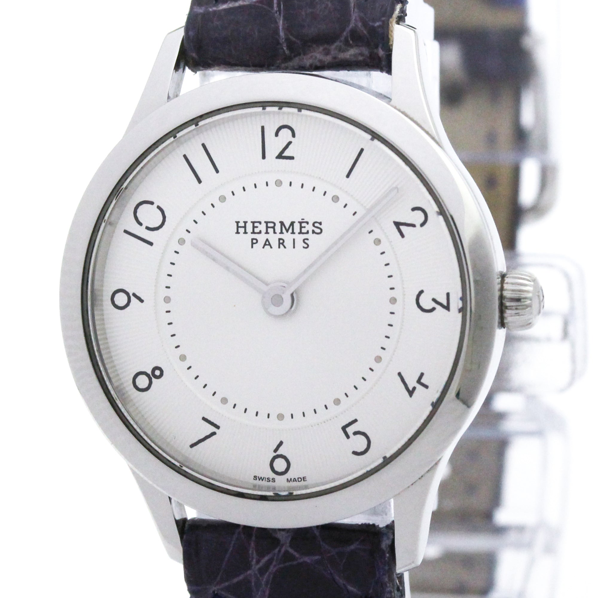 Hermes Slim D'Hermes CA2.110 Silver Dial 25mm Watch