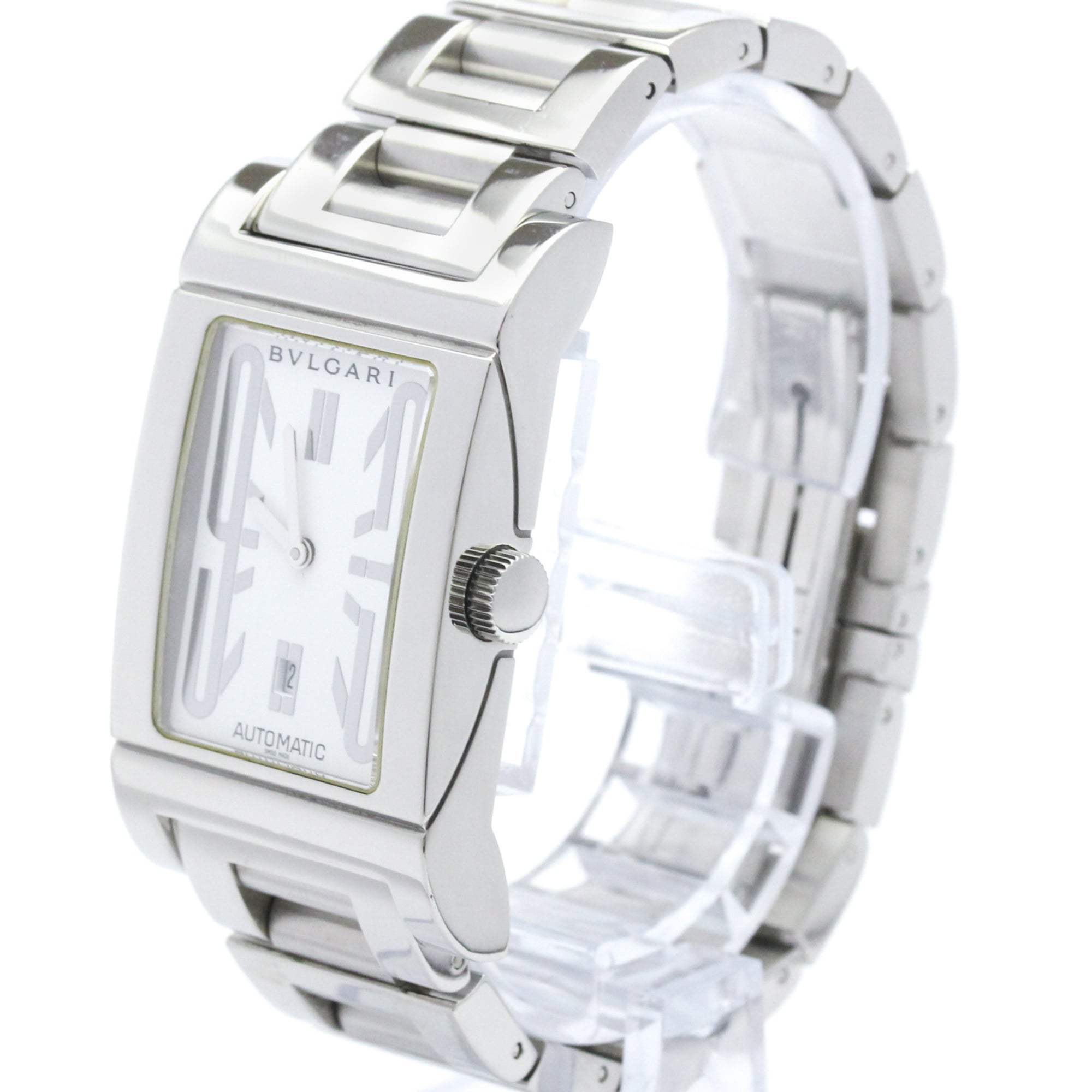 Bvlgari Rettangolo RT45S White Dial 45mm Watch