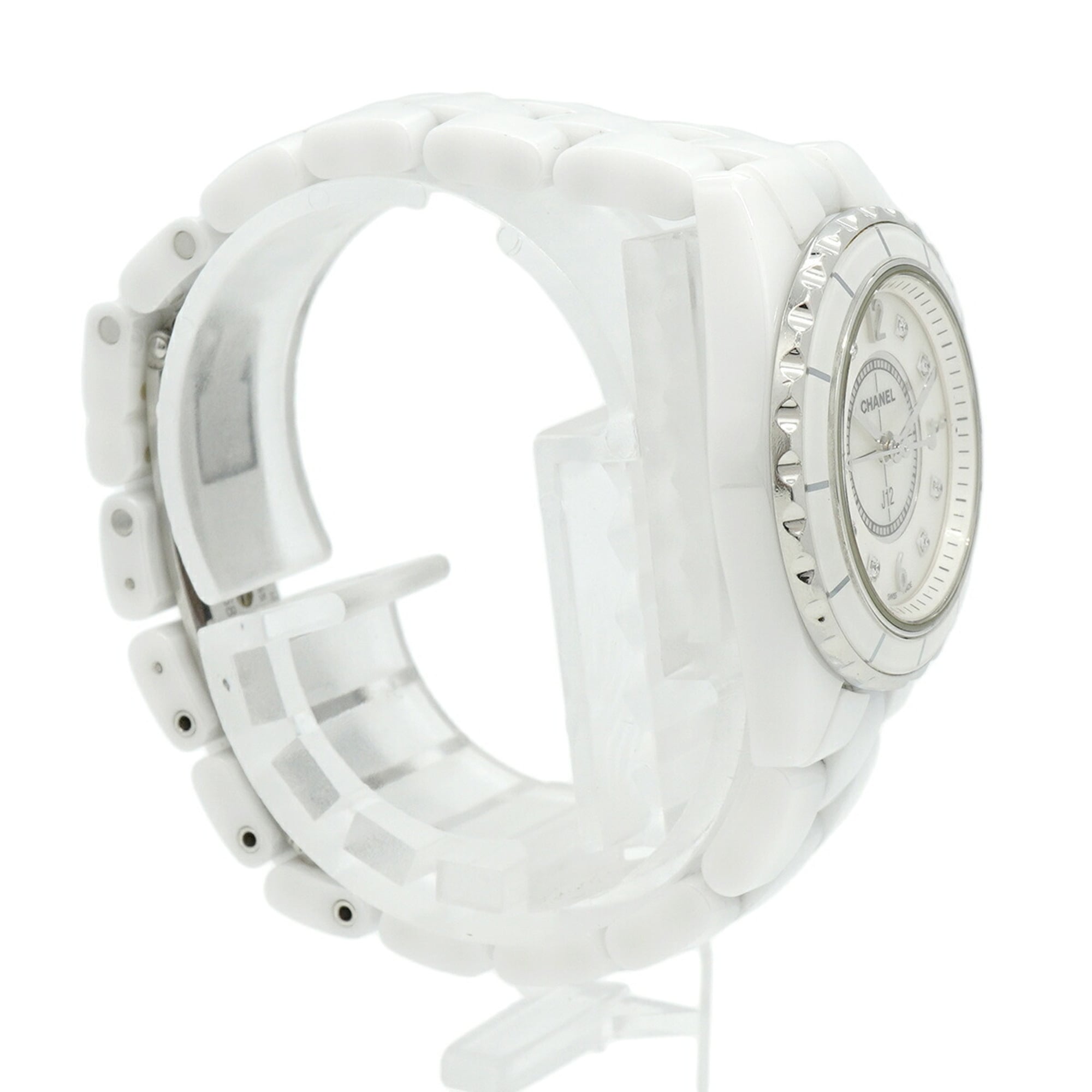 Montre Chanel J12 8P Diamond H2570 Blanc, cadran de 28 mm