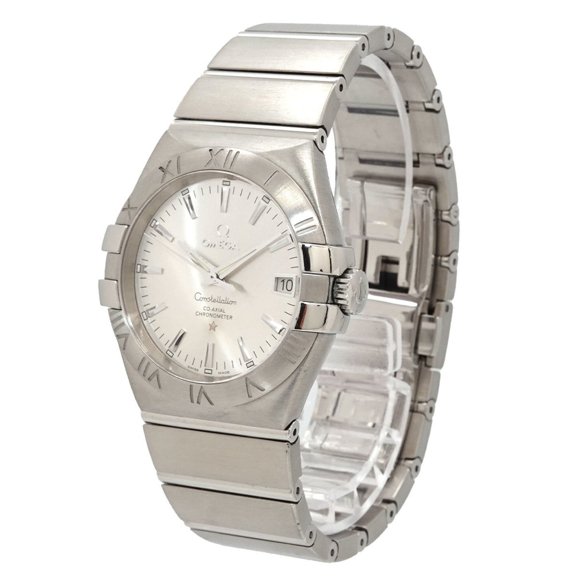 Omega Constellation 123 10 35 20 02 001 Men's Watch Date Silver Automatic Self-winding