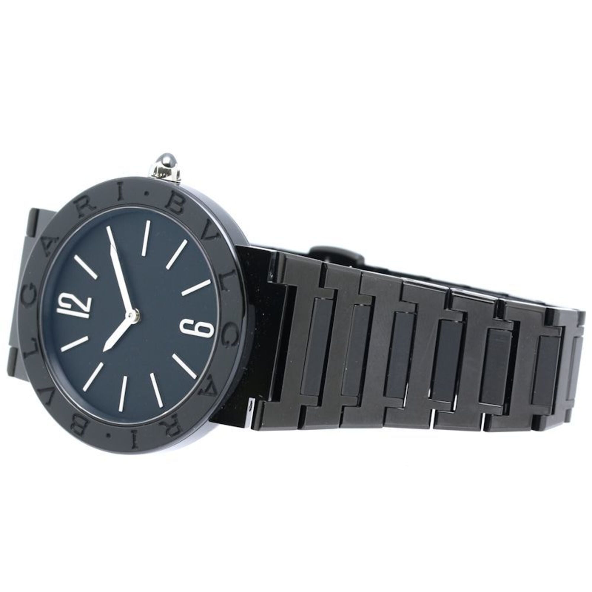 Bulgari Bulgari BBL33BSS BB33S 103557 Black Dial 33mm Watch