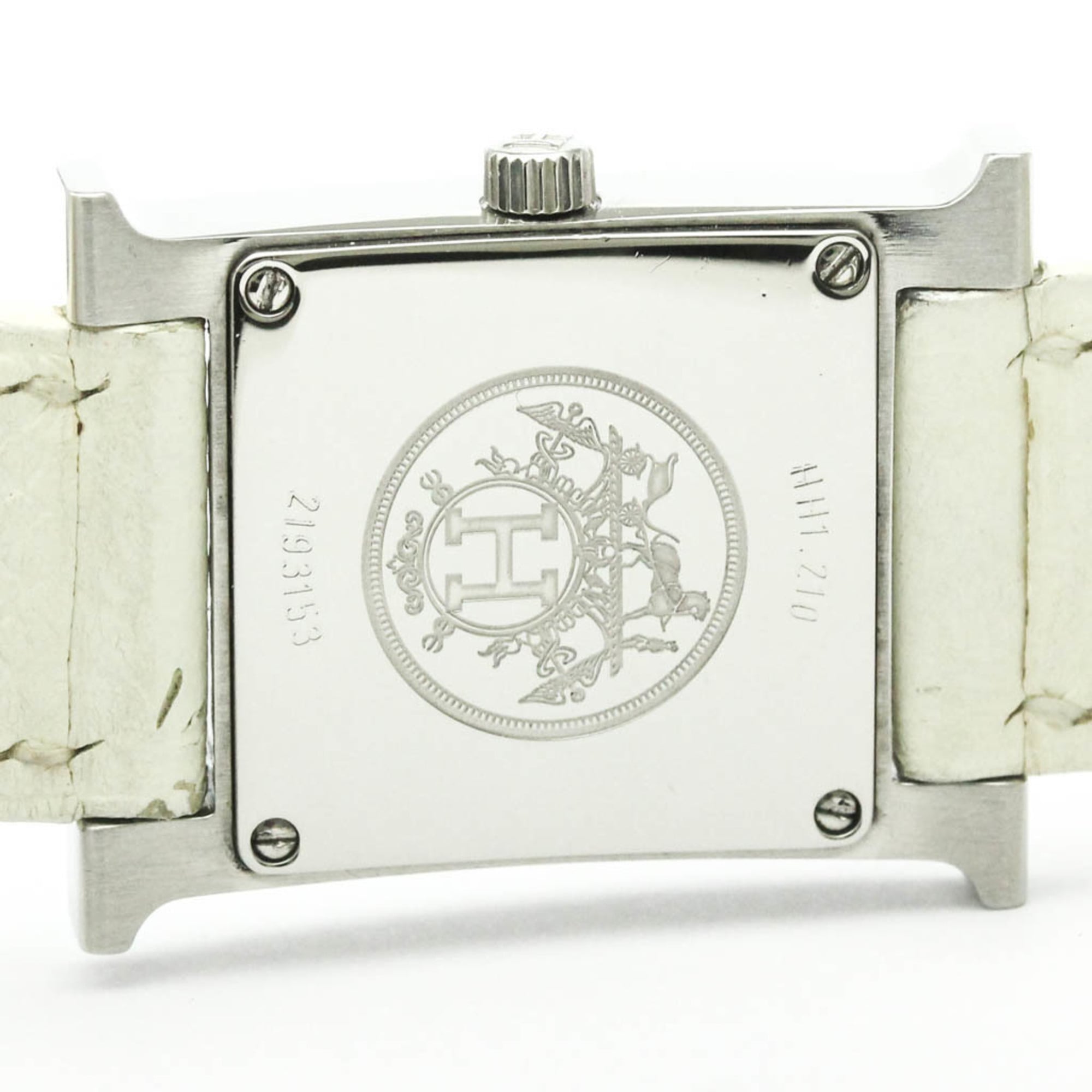 HERMES H Watch Double Tour stalen quartz dameshorloge HH1.210