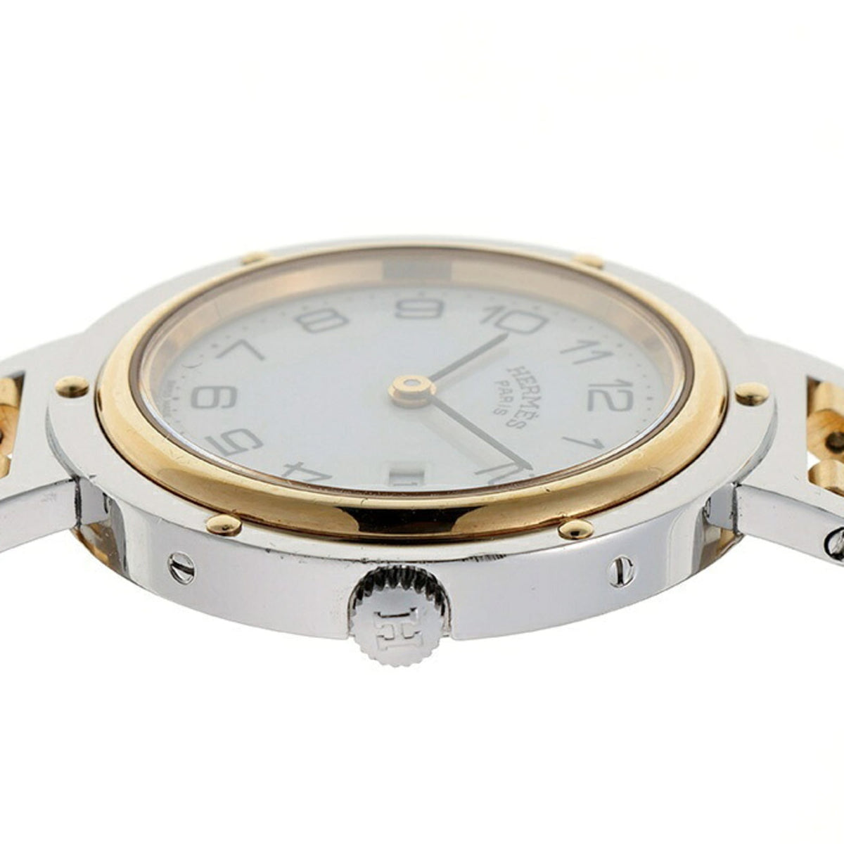 Hermes Clipper Weiß Zifferblatt 30 mm Uhr