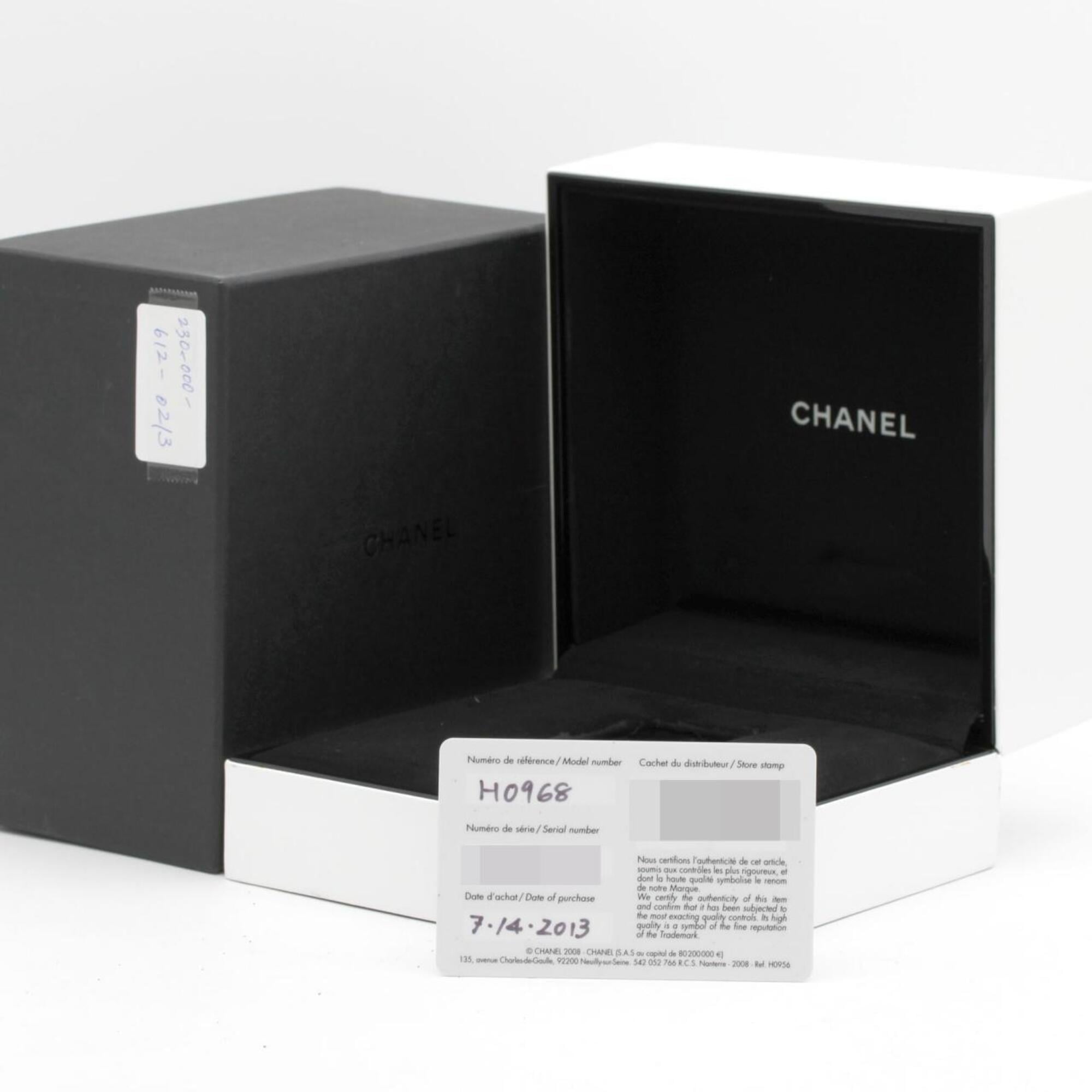 Chanel J12 H0968 White Dial Ceramic 33mm Watch