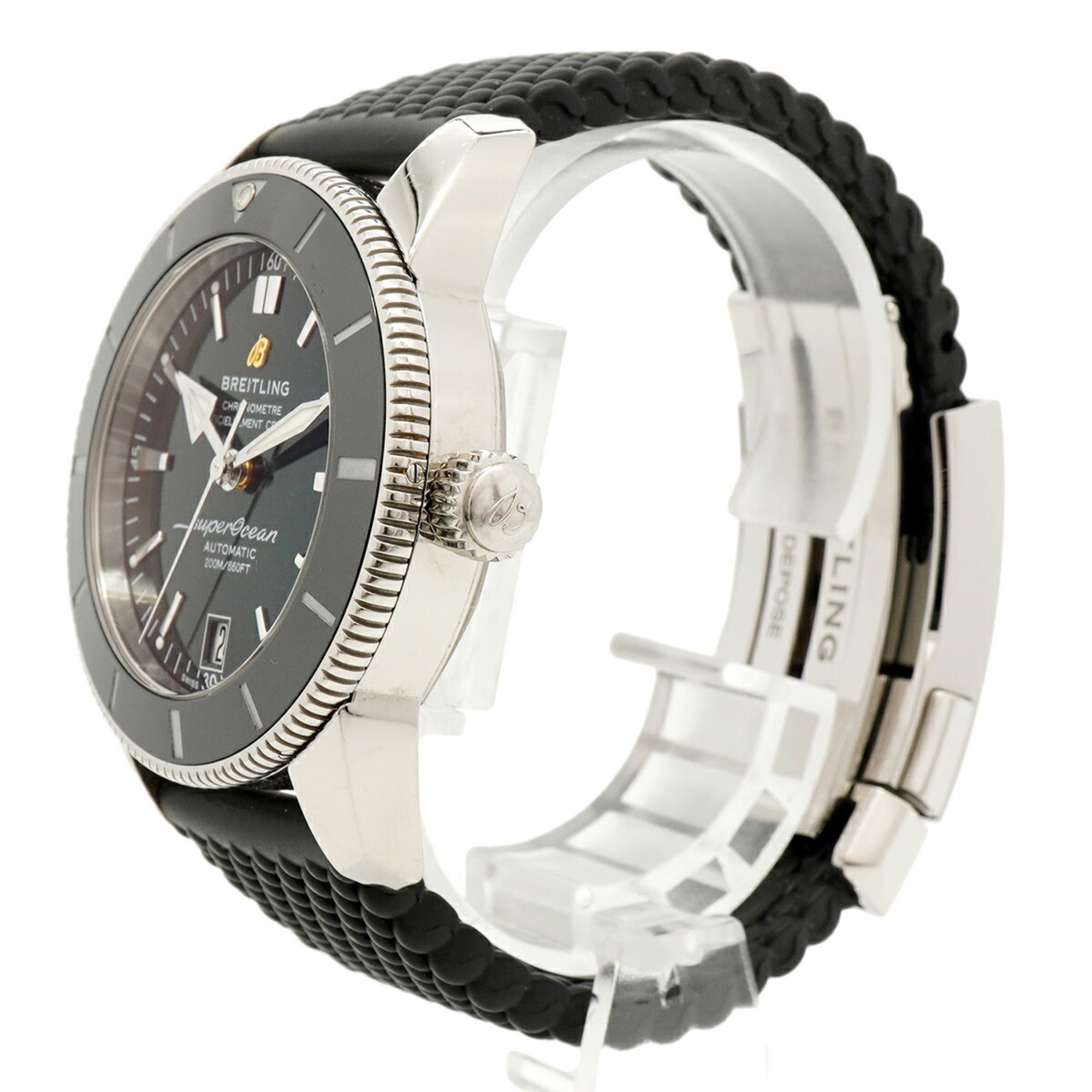 Breitling Superocean AB2010 Green Dial 41mm Watch