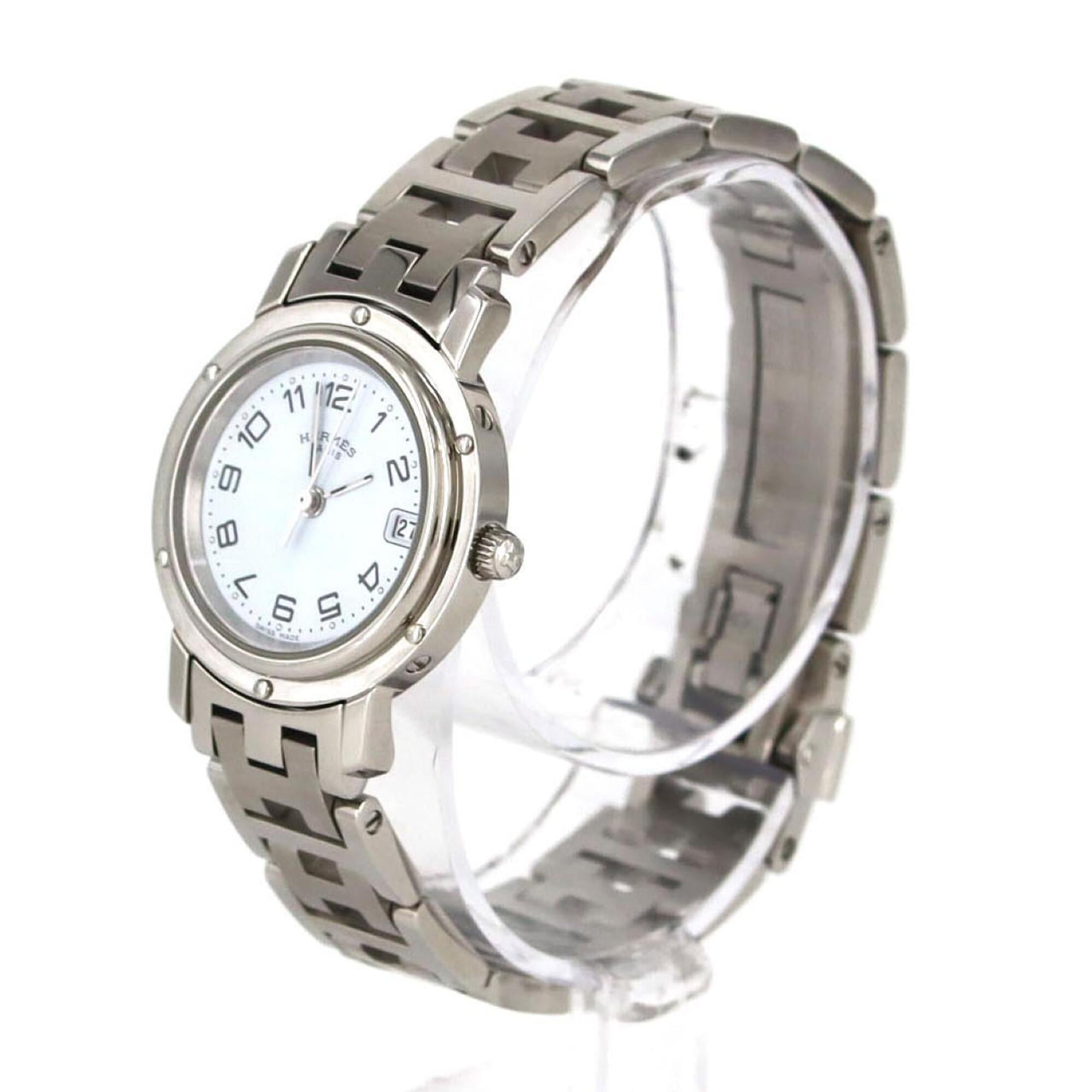 Hermes Clipper CL4.210 White Dial 24mm Watch