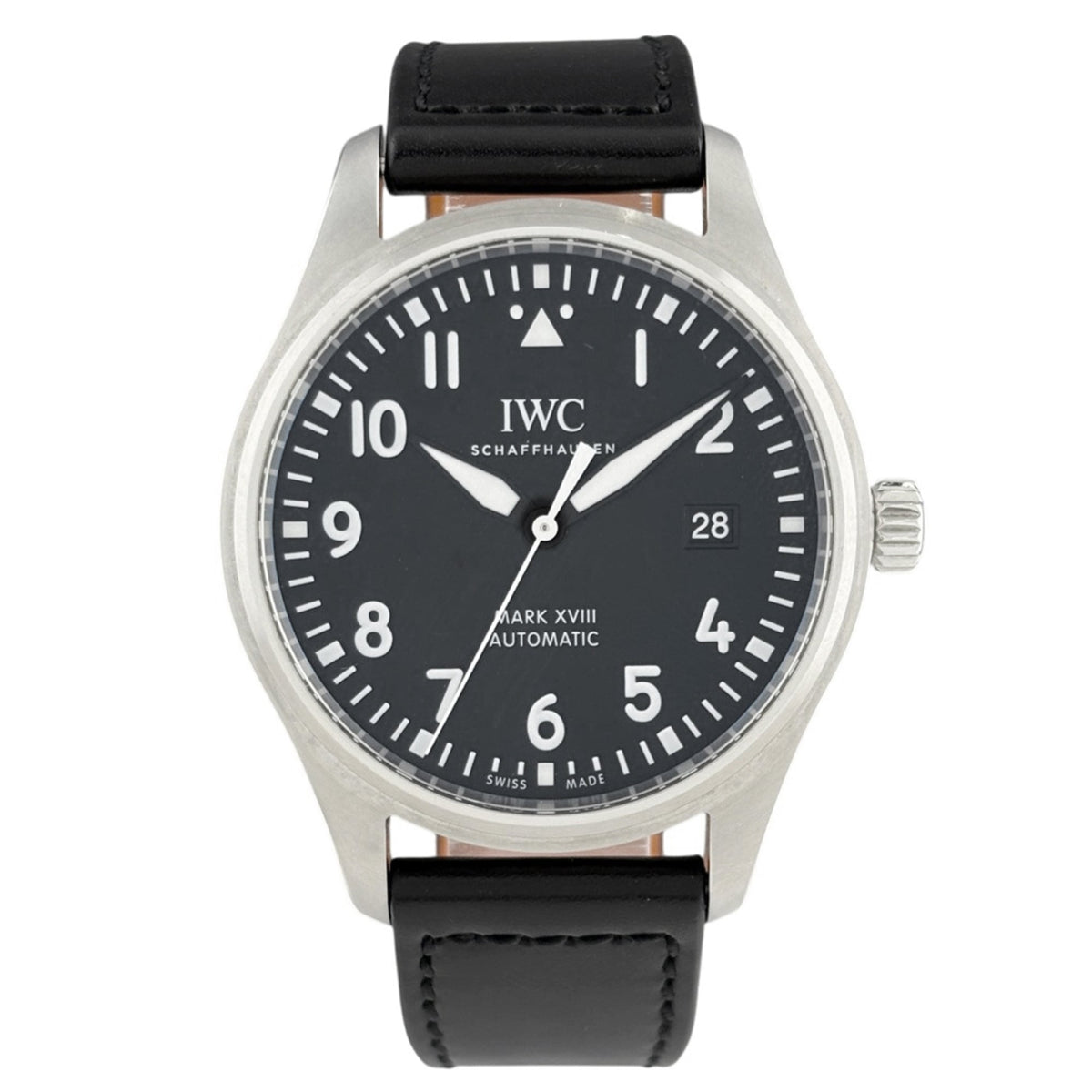 IWC Pilot Mark XVIII IW327009 Schwarz Zifferblatt 40mm Uhr