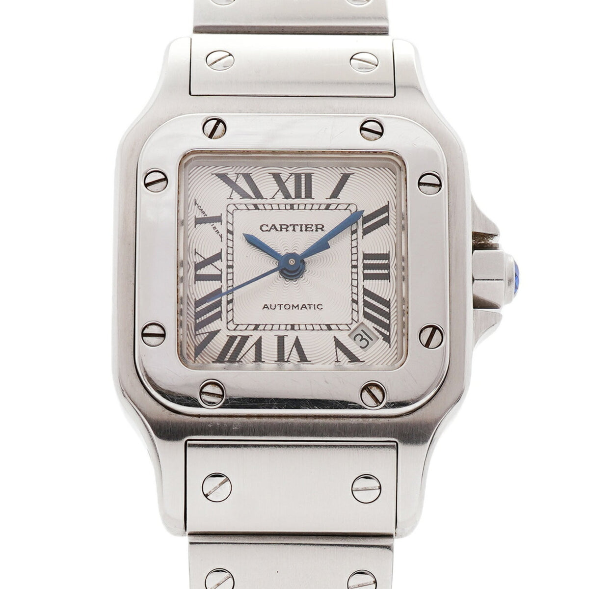 Cartier Santos Galbee SM W20054D6 Silber Zifferblatt 24 mm Uhr