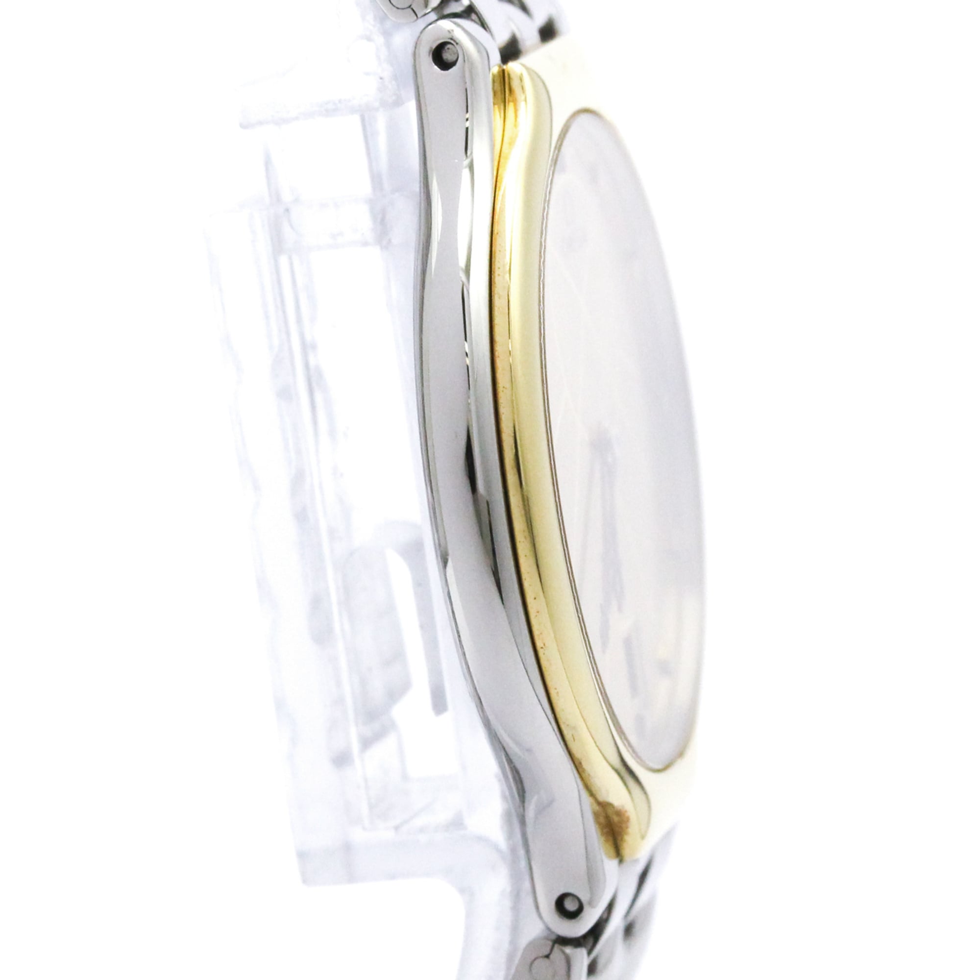 OMEGA De Ville Symbol Herrenuhr aus 18-karätigem Gold und Edelstahl Quarz 196.0316
