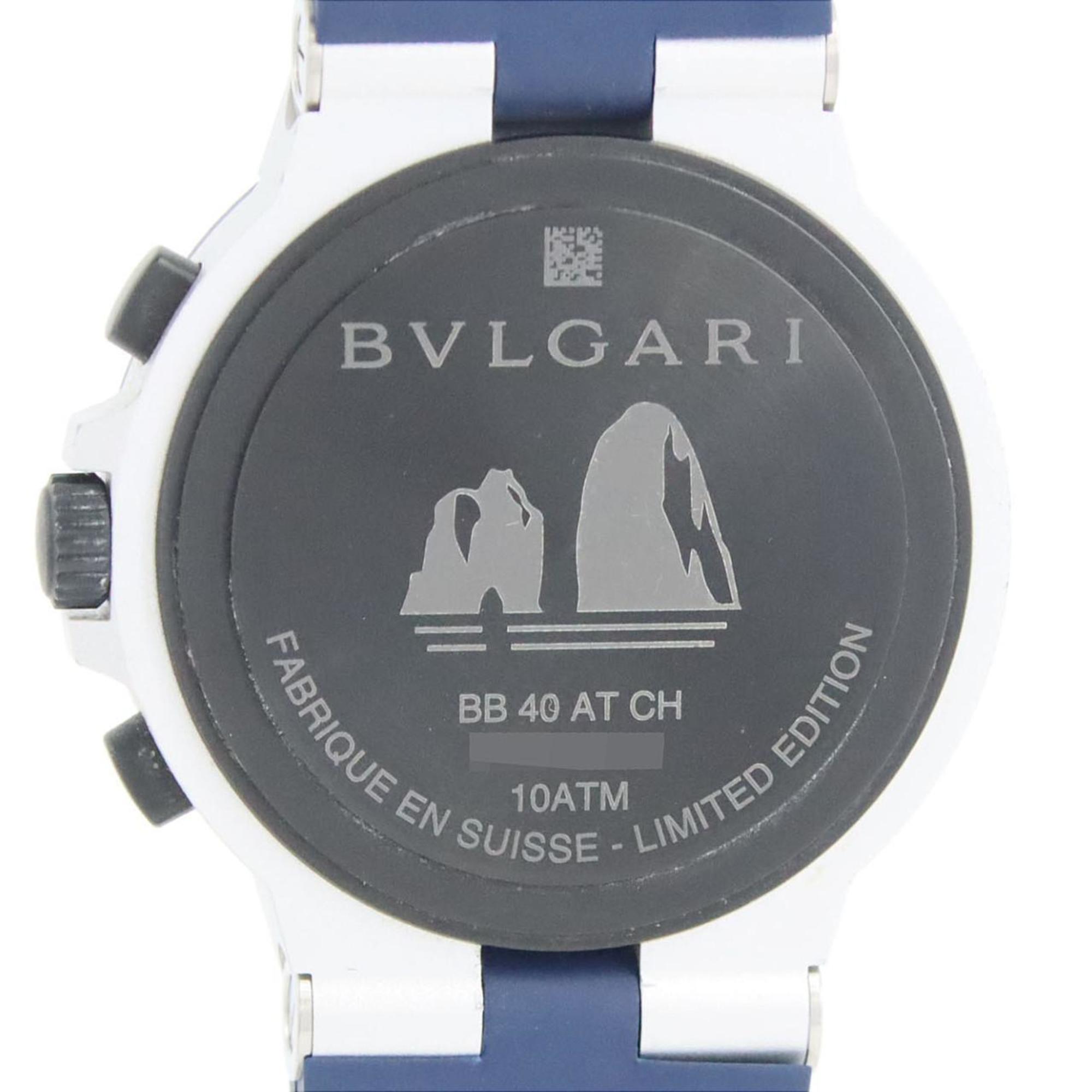Bvlgari Aluminium Chronograaf Capri Limited Edition BB40ATCH 103844 automatisch horloge