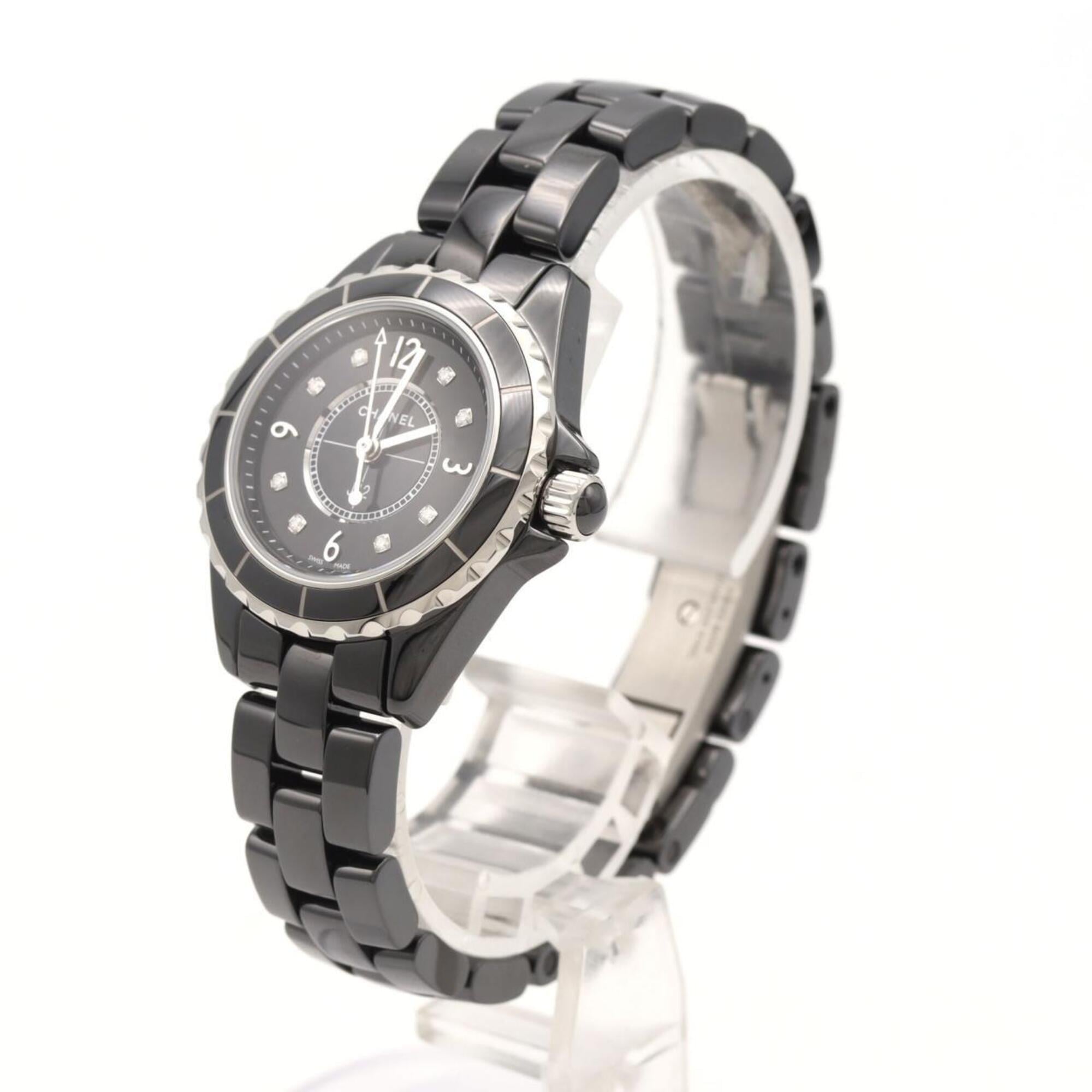 Chanel J12 29mm Ceramic 8P H2569 Black Dial 29mm Watch