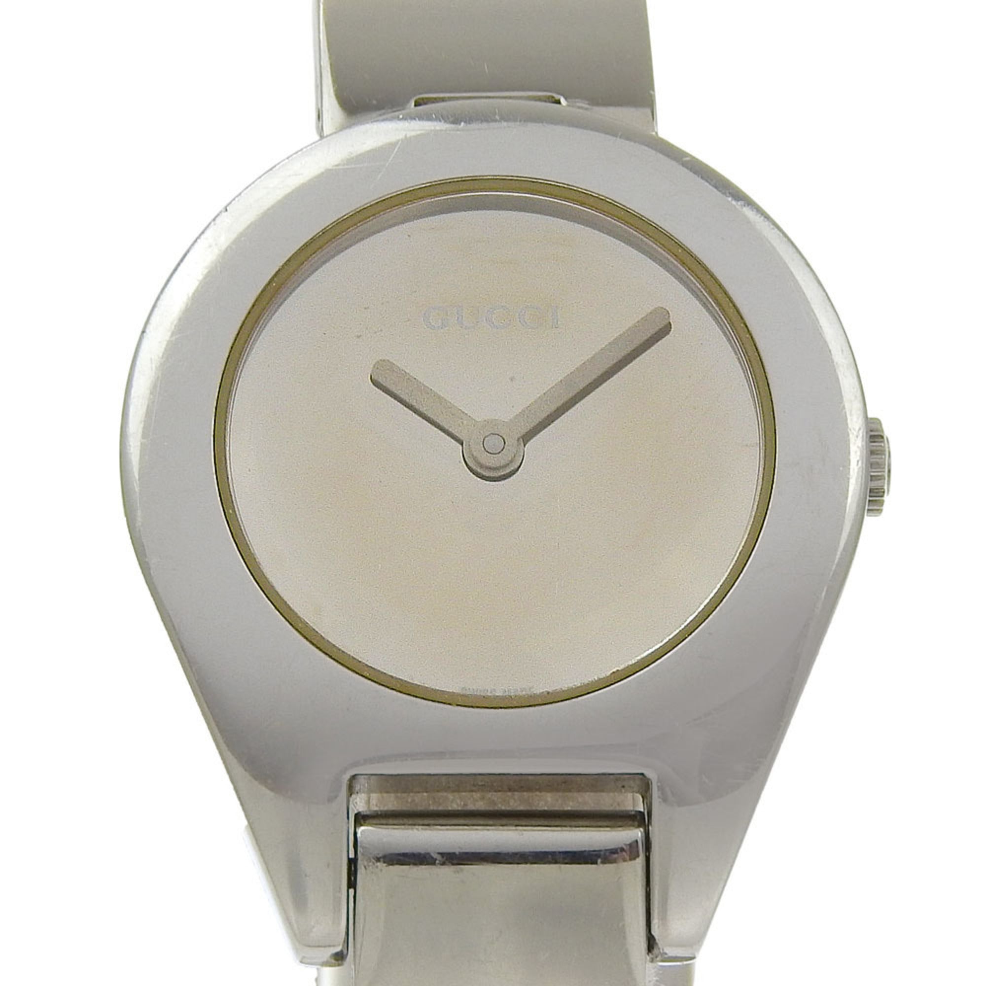Gucci GUCCI watch 6700L stainless steel quartz analog clear dial women's