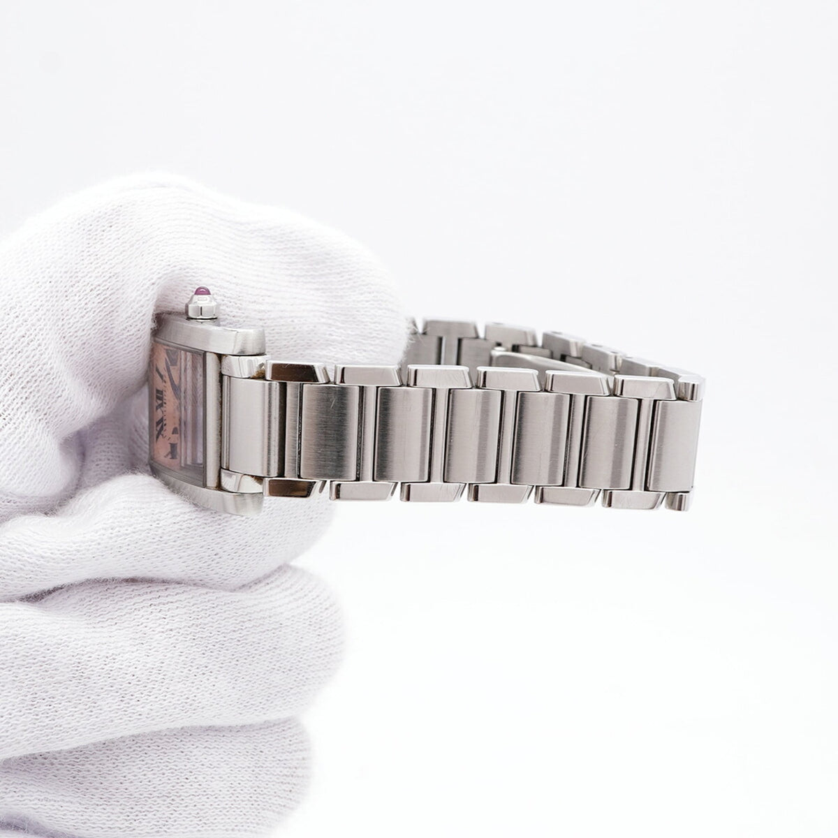 Cartier Tank Française SM W51028Q3 Pink Dial 20mm Watch