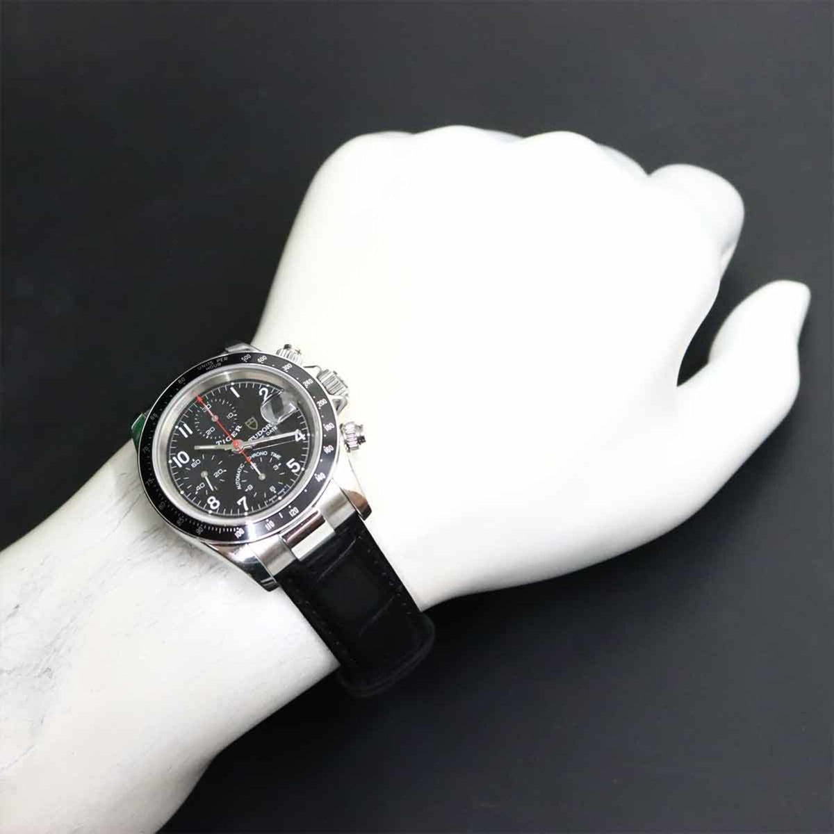 Tudor Chronotime Tiger Prince Date 79260P Noir Cadran 39mm Montre