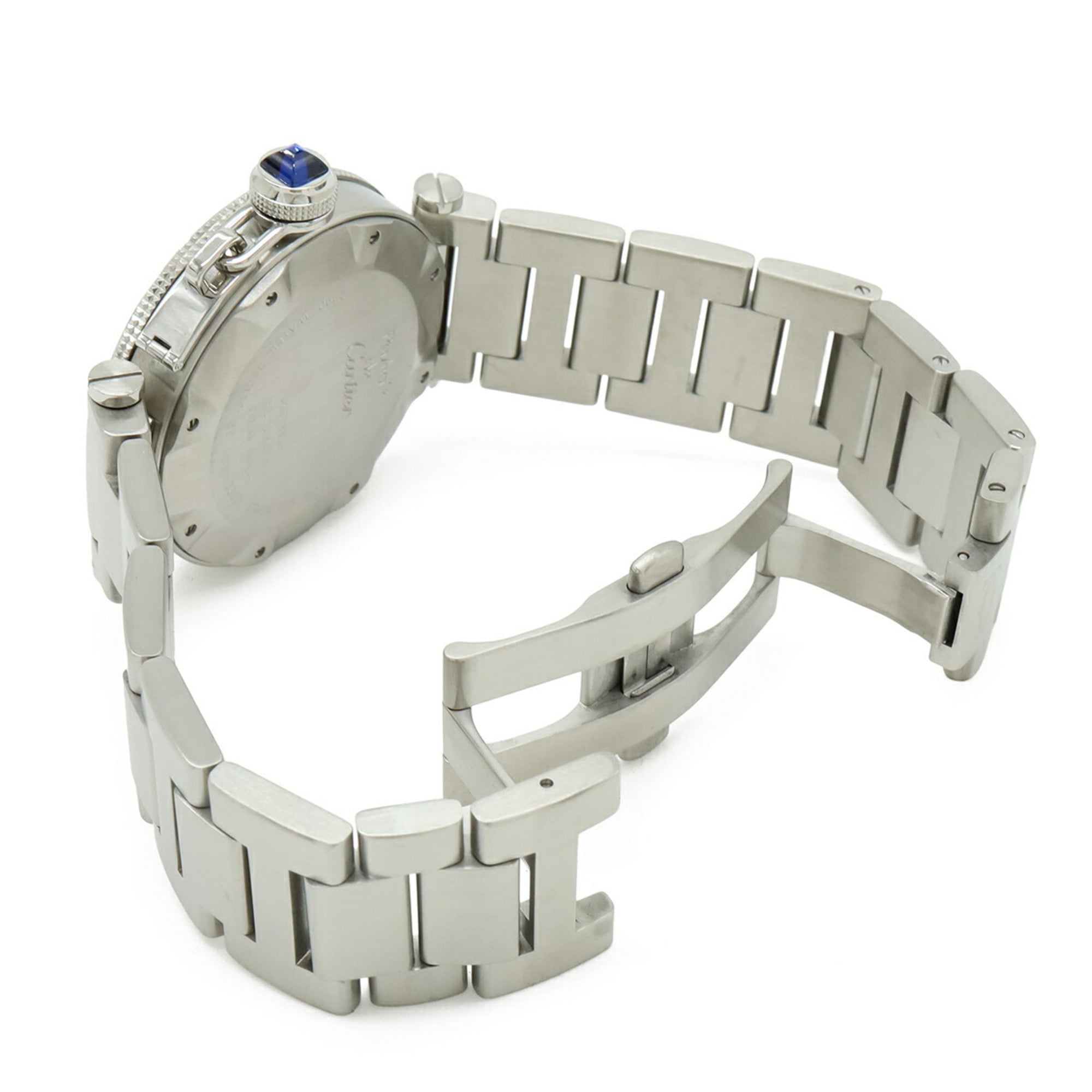 Cartier Pasha Seatimer, Silber Zifferblatt, Automatikwerk, Herrenuhr, W31080M7