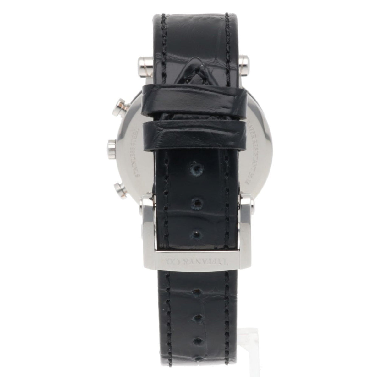 Tiffany Atlas-horloge met zwarte wijzerplaat, 35 mm
