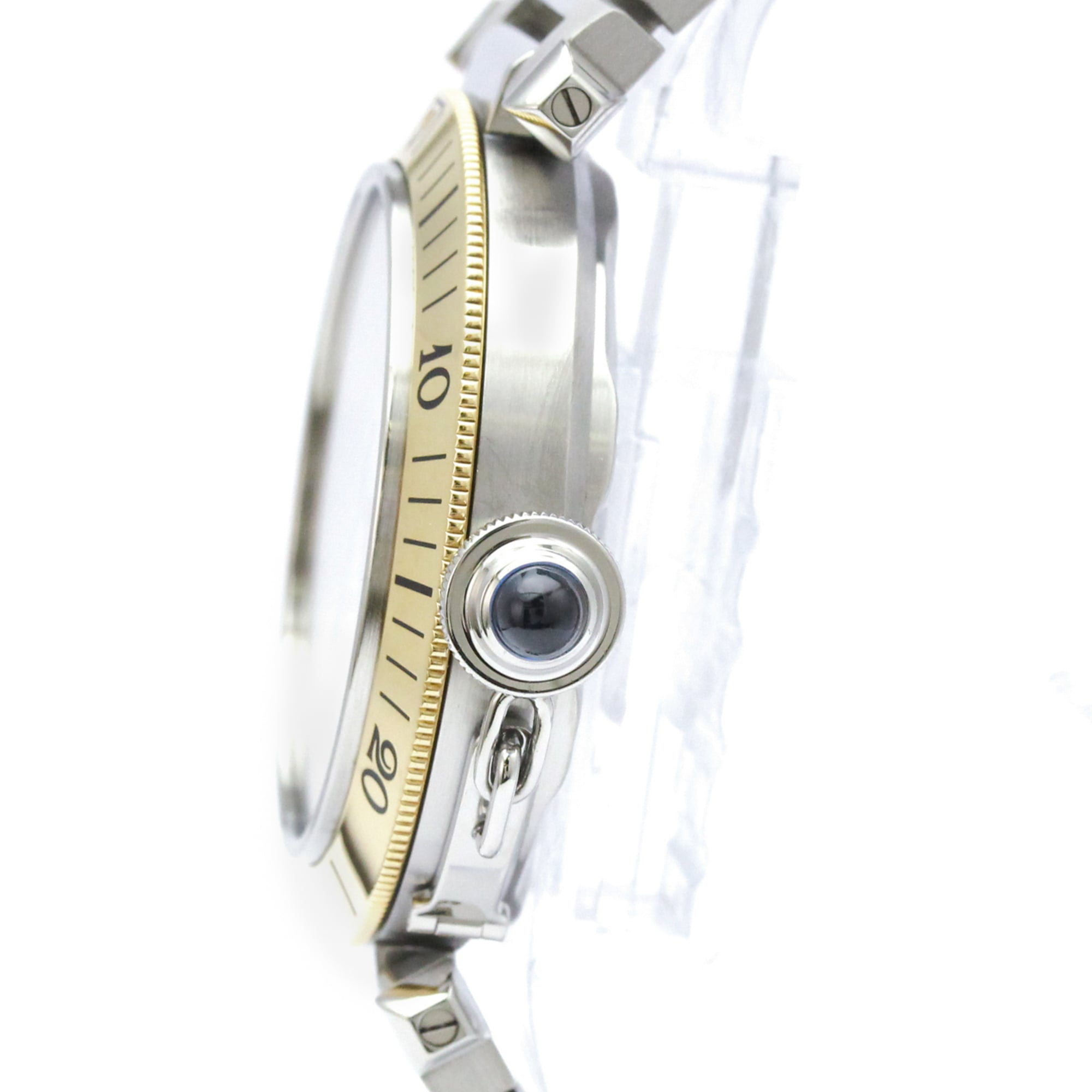 Montre CARTIER Pasha 38 Power Reserve Or 18 carats en acier W31012H3