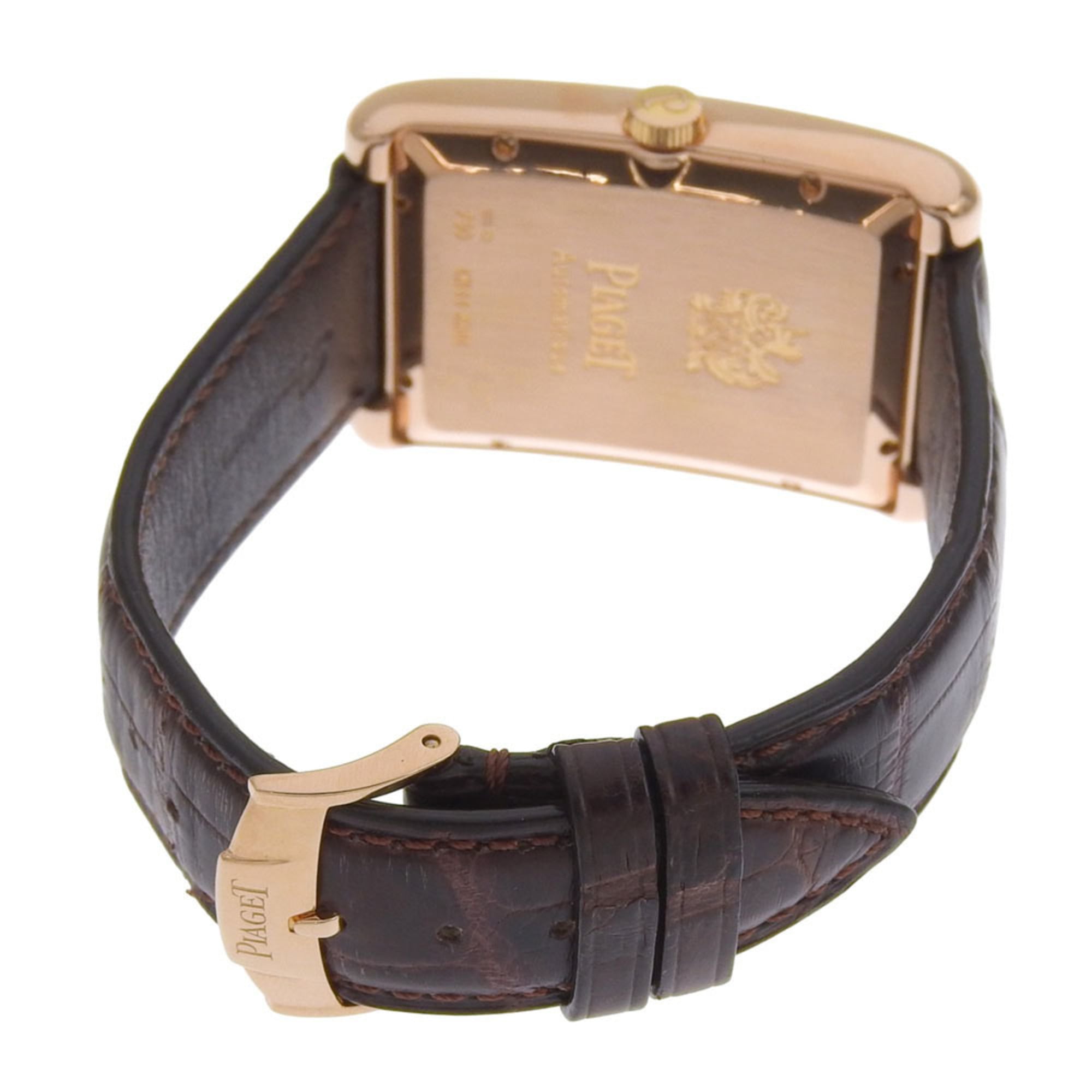 Piaget Rectangle à l'Anciennes XL G0A33062 Silver Dial 18K Pink Gold/Leather 2026/01 Automatic