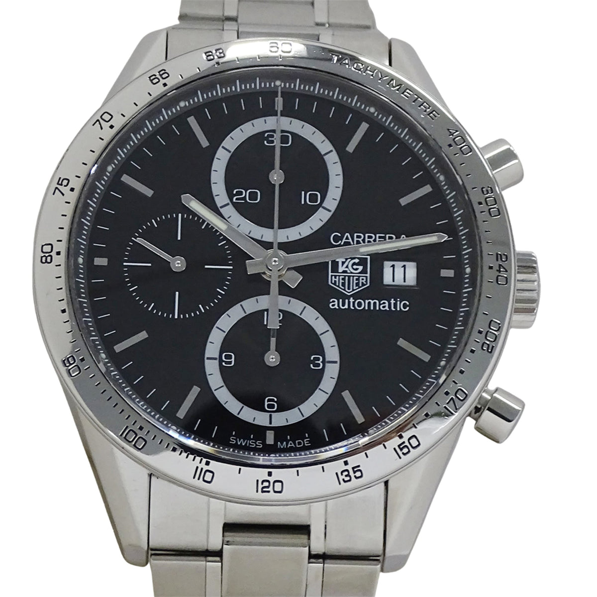 TAG Heuer Carrera CV2016-1 BA0786 Black Dial 41mm Watch