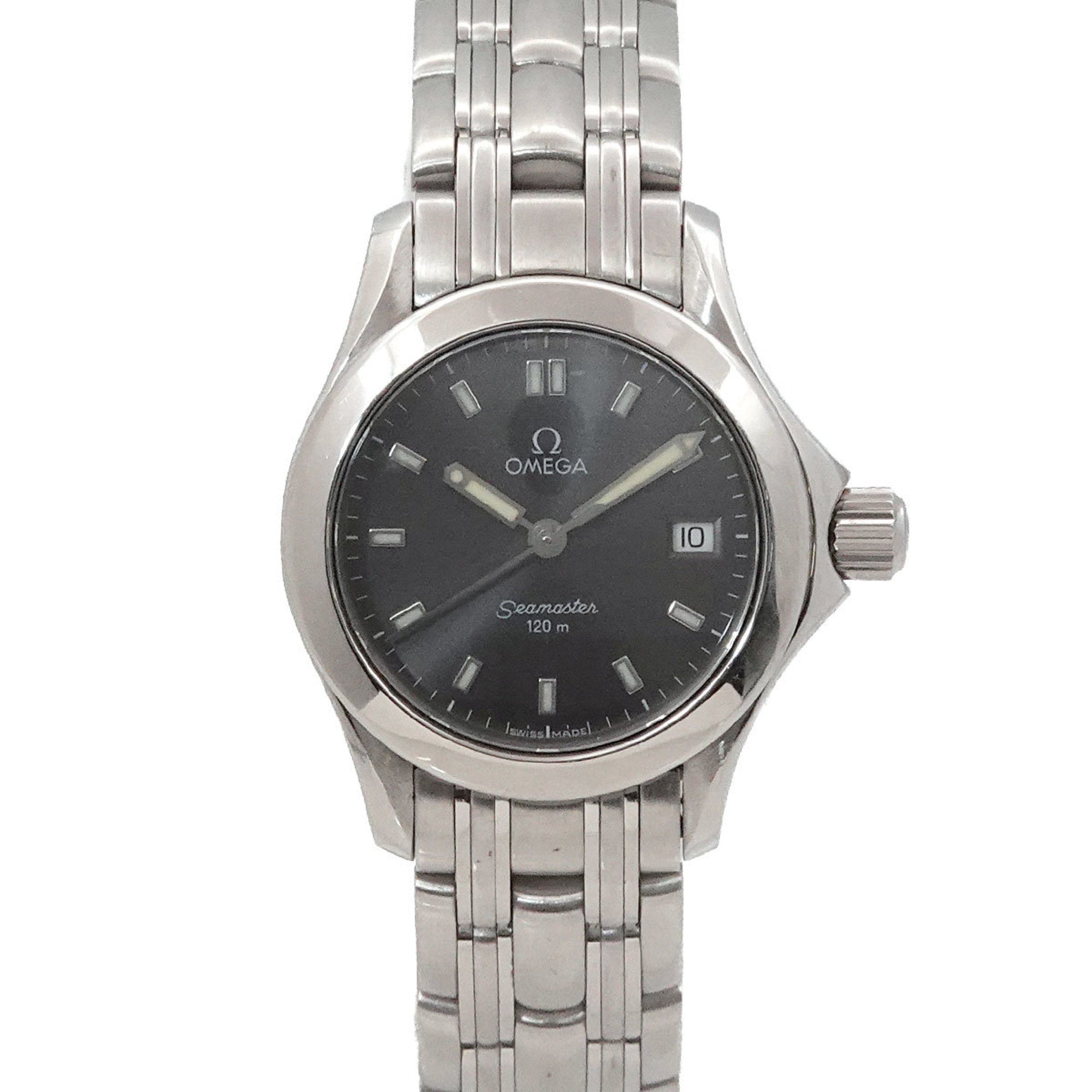 OMEGA Seamaster 120 2581 43 Women's Watch with Date, Gray Quartz Movement