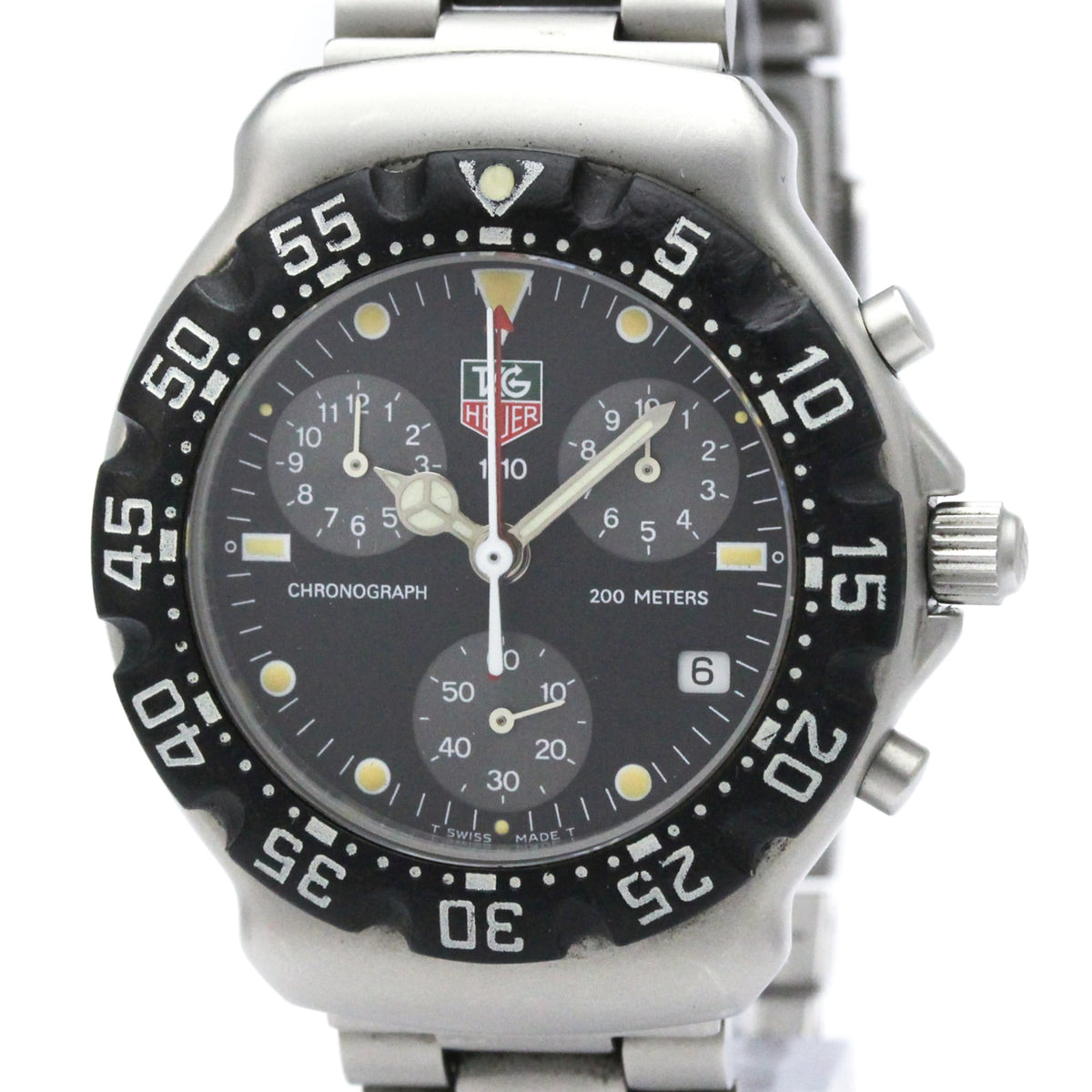 TAG Heuer Serie 2000 CA1211 Schwarz Zifferblatt 38 mm Uhr