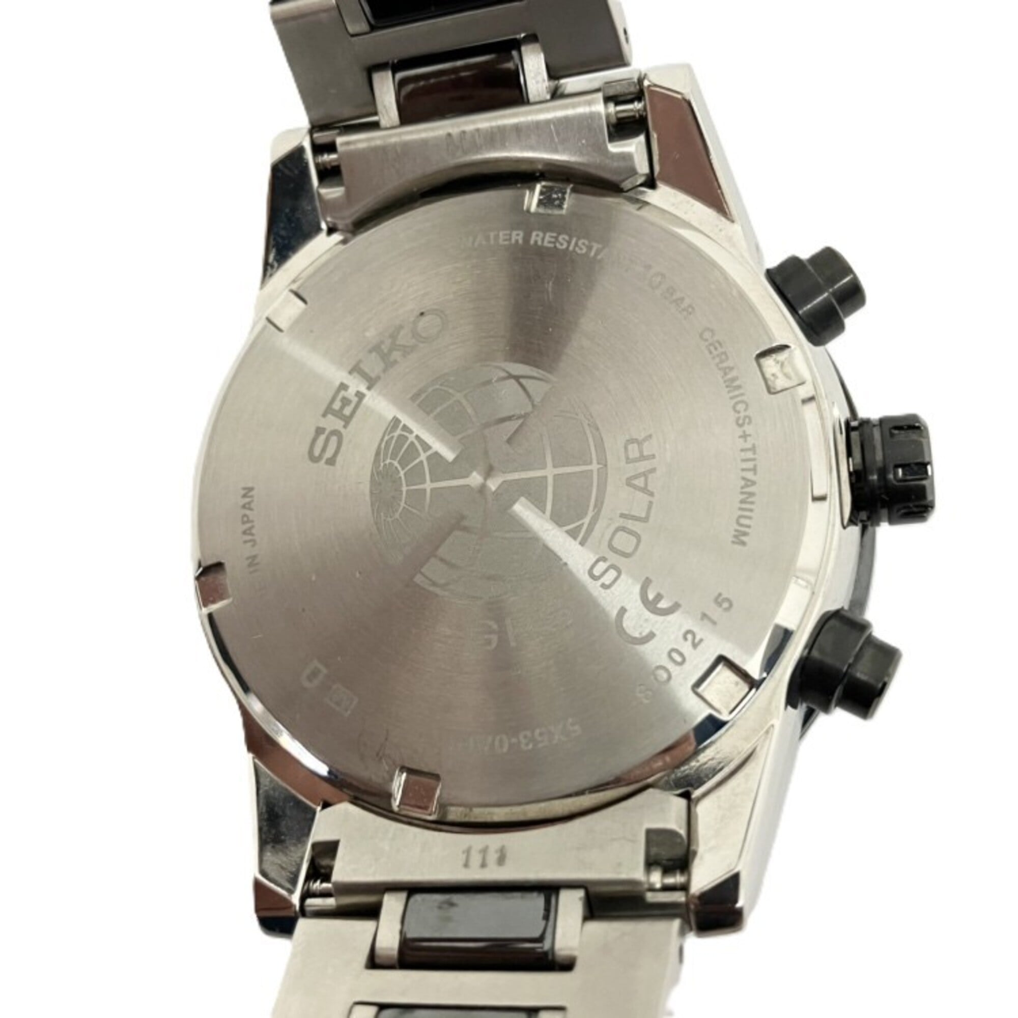 SEIKO Astron 5X Serie Titan-Uhr mit Dual-Time-Funktion SBXC009 (5X53-0AD0)