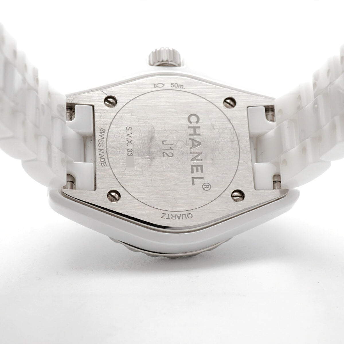 Montre Chanel J12 8P Diamond H2570 Blanc, cadran de 28 mm