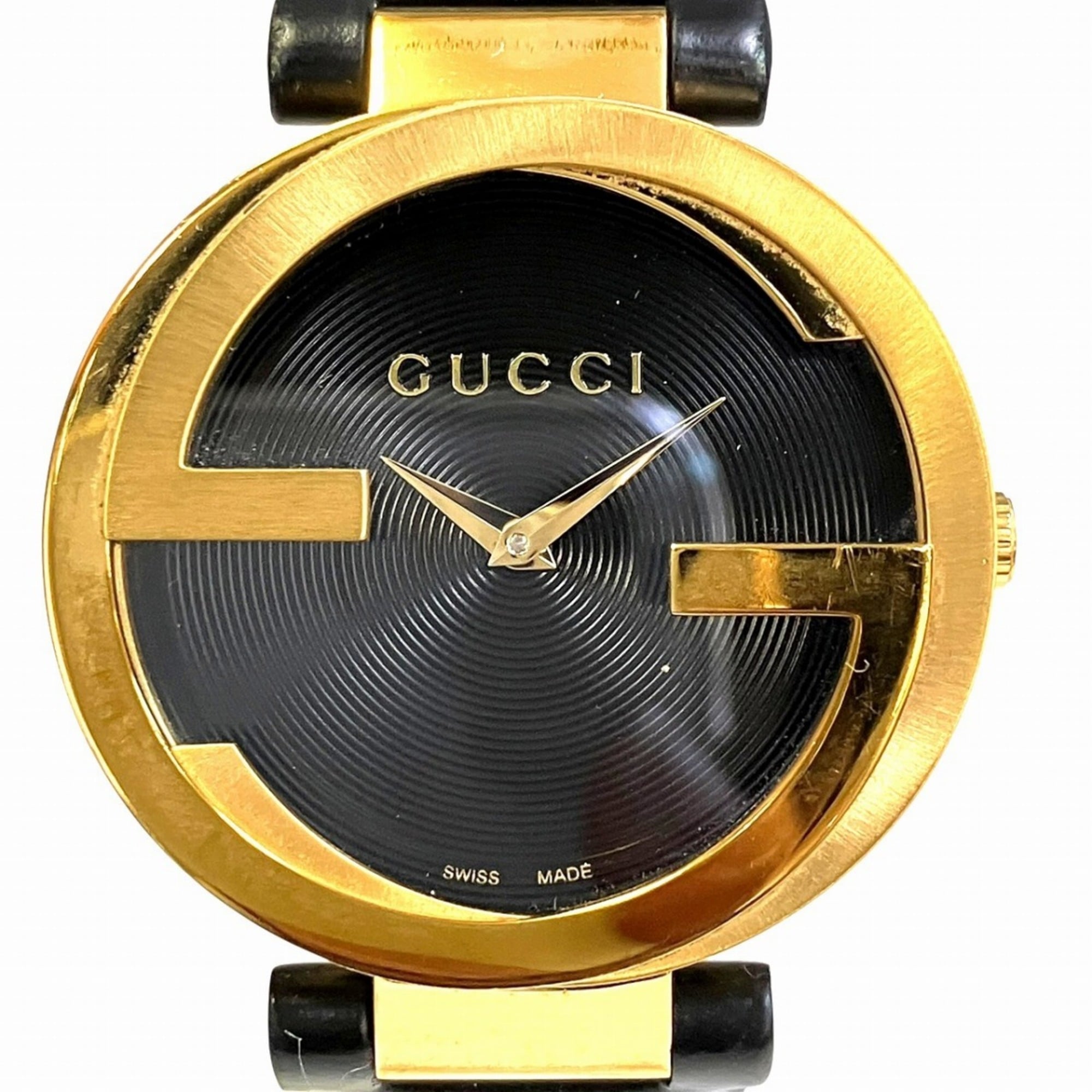 Gucci Interlocking Watch, Total Weight 41.2g, Stainless Steel, Genuine