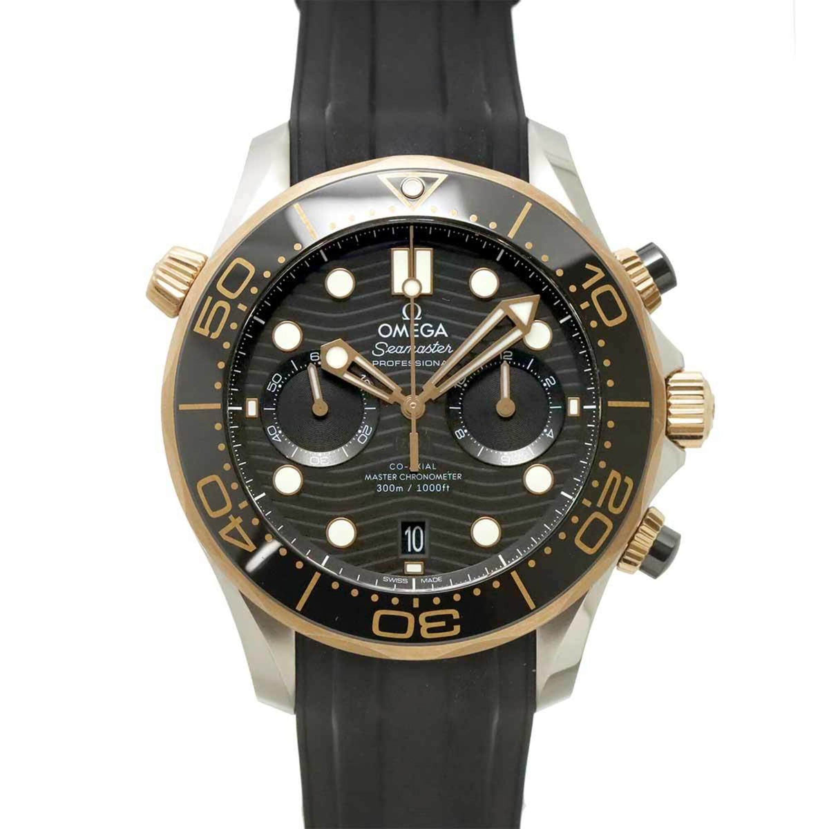 Omega Seamaster Diver 300 Co-Axial Master Chronometer 210 22 44 51 01 001 Horloge met zwarte wijzerplaat, 44 mm