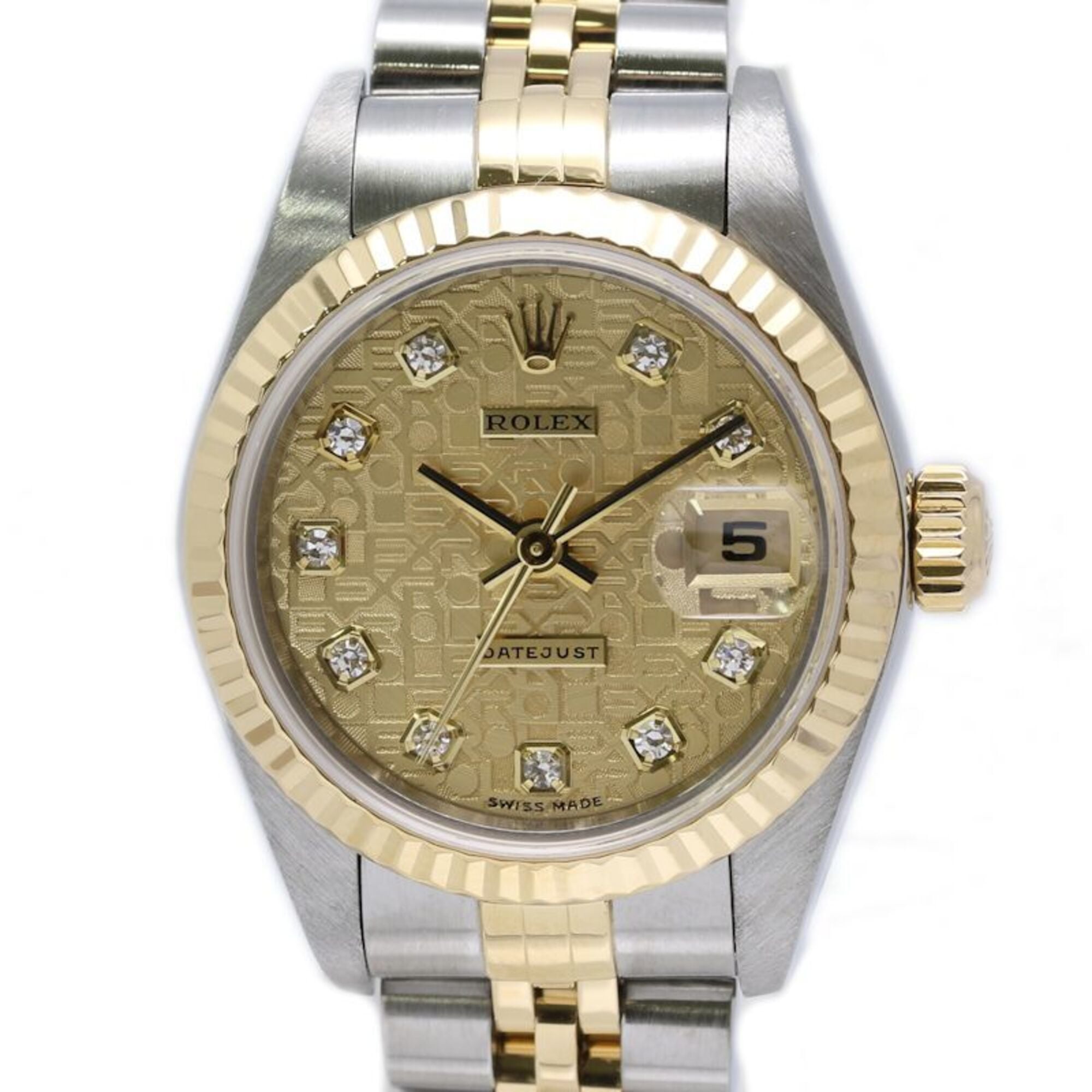 Rolex Datejust 79173G Champagne Dial 26mm Watch